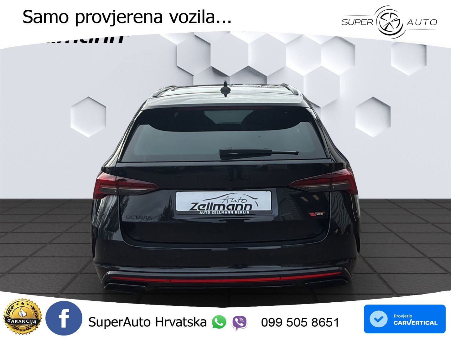 Škoda Octavia Combi RS 2.0 TSI (265 KS) DSG LED+GR SJED+ACC