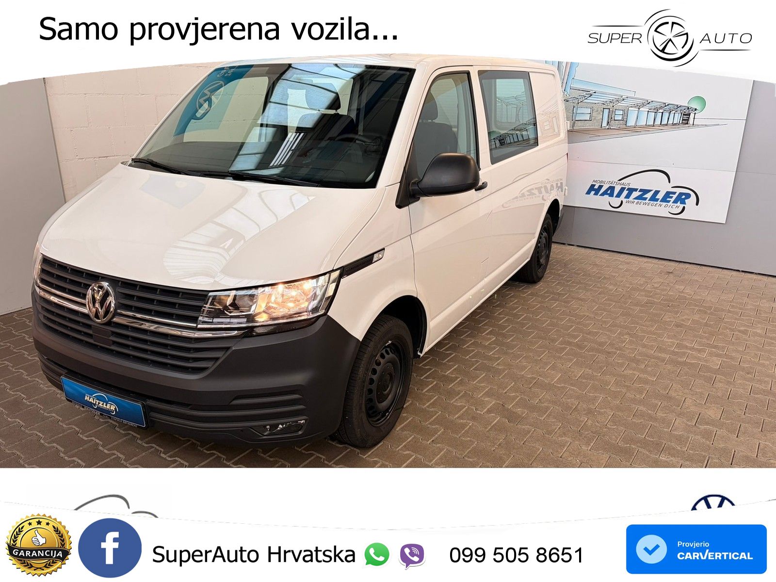 Volkswagen T6.1 Transporter Kasten 2,0 TDI +AHK+Licht&Sicht 110 KS