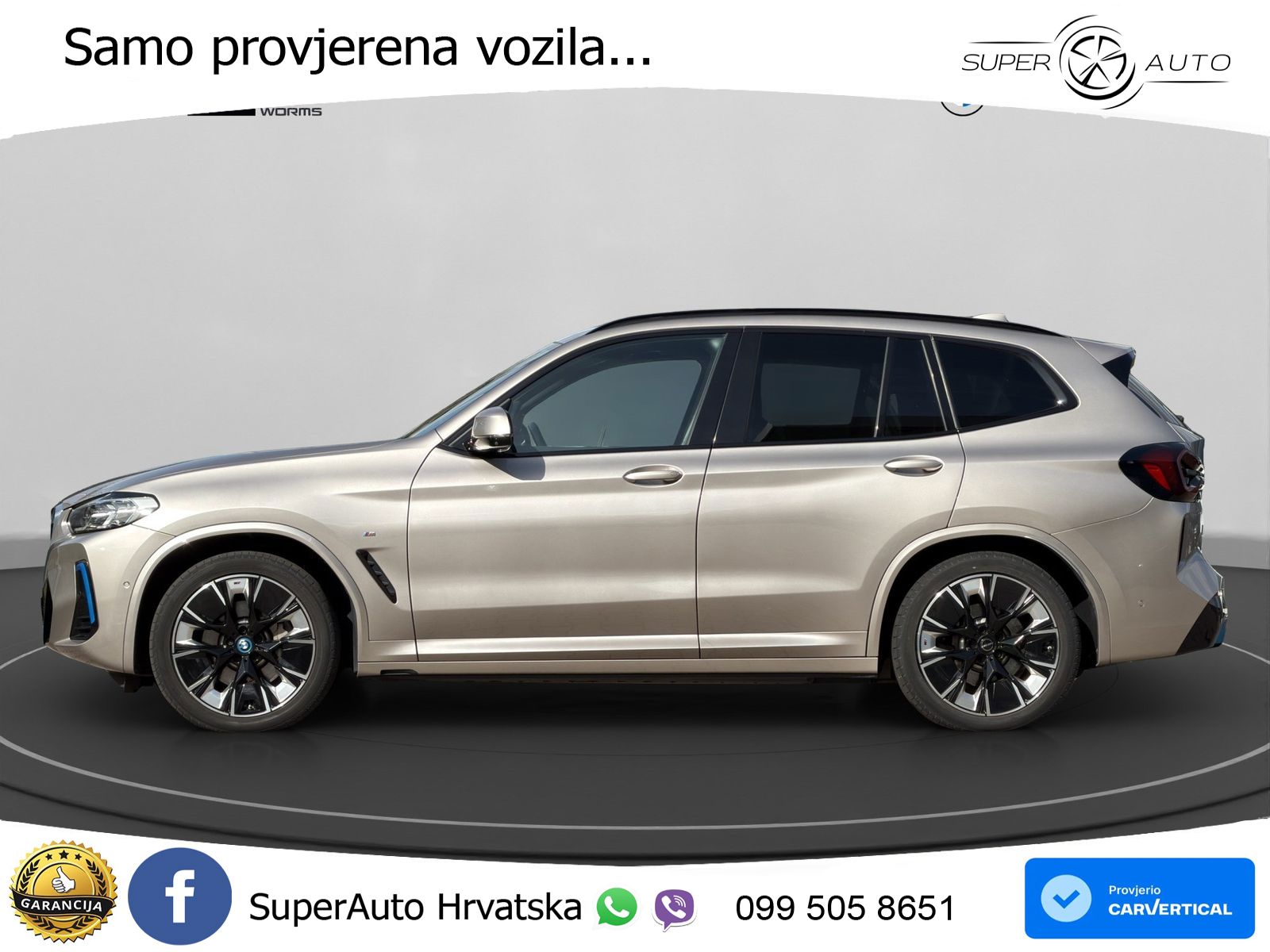 BMW iX3 80 kWh (286 KS) ACC+HEAD+GR SJED+360+PANO