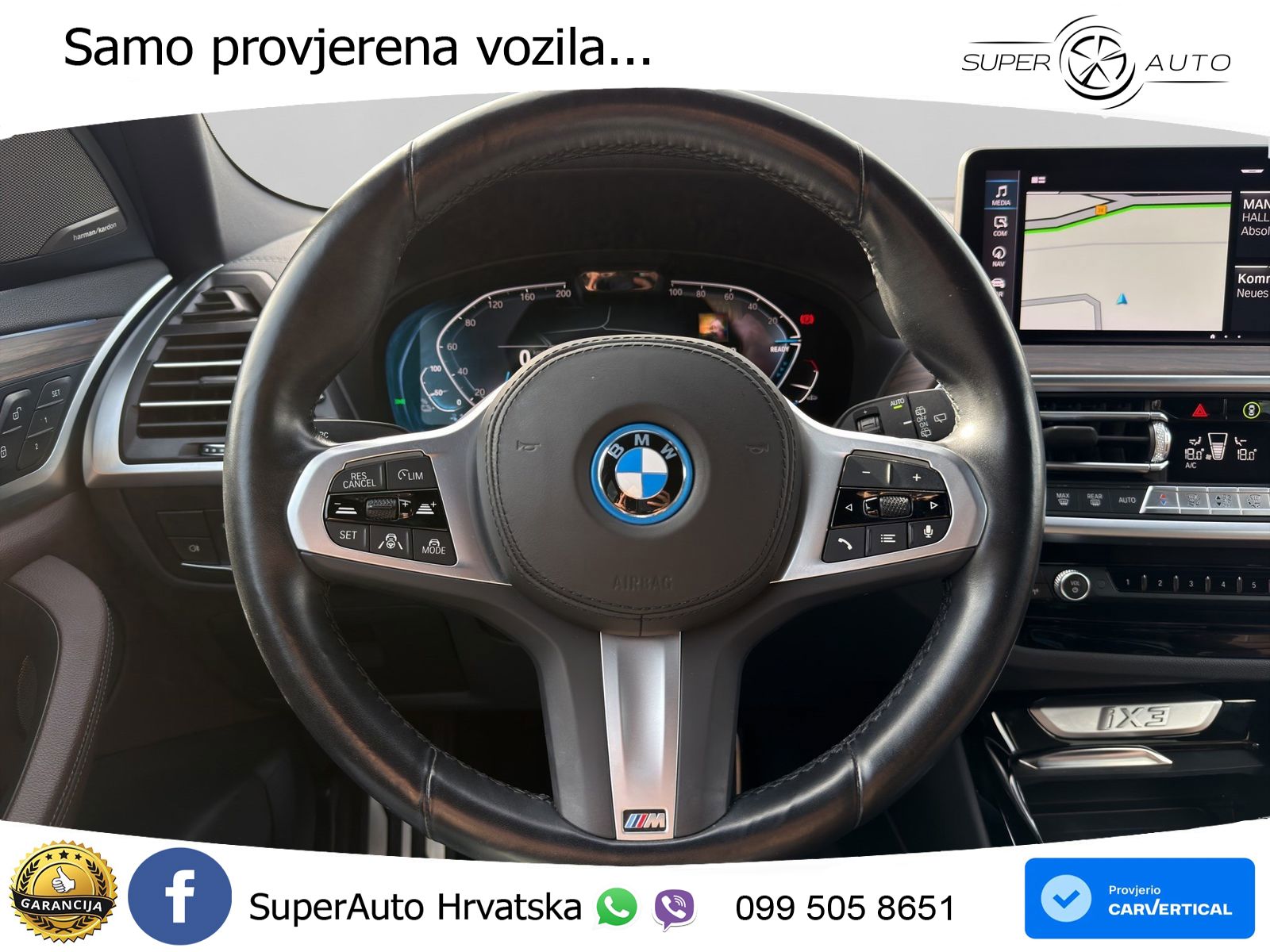 BMW iX3 80 kWh (286 KS) ACC+HEAD+GR SJED+360+PANO