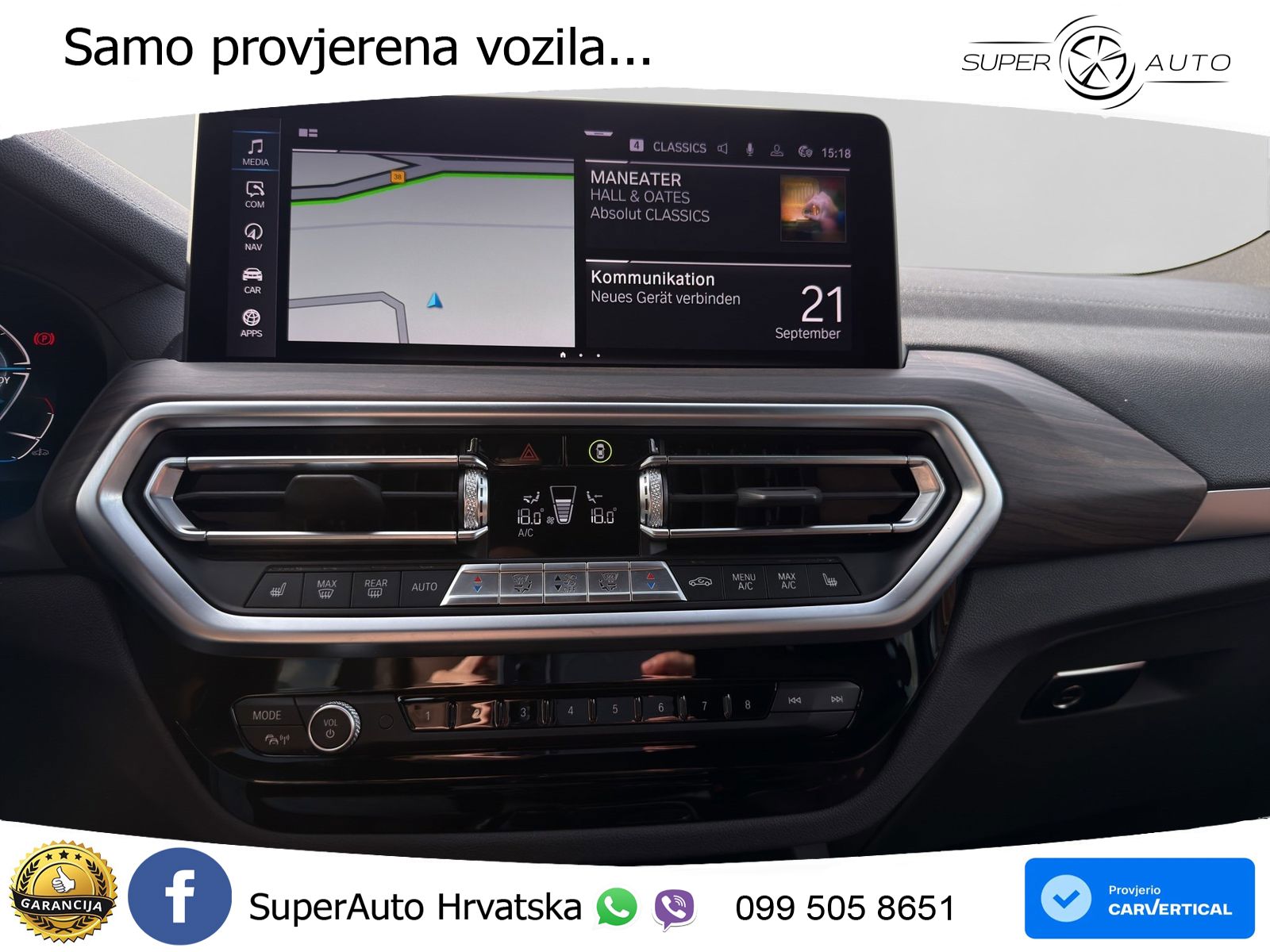 BMW iX3 80 kWh (286 KS) ACC+HEAD+GR SJED+360+PANO