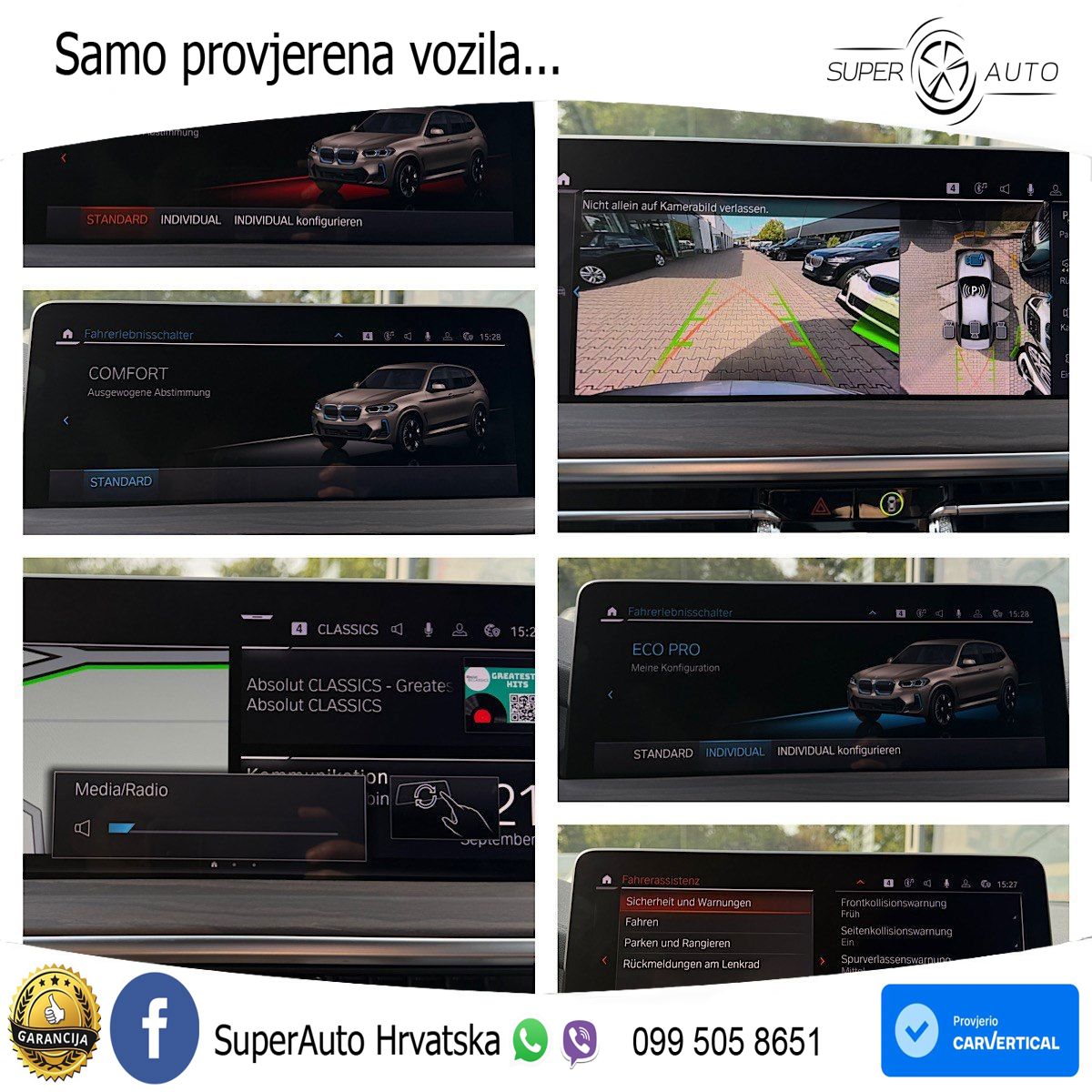 BMW iX3 80 kWh (286 KS) ACC+HEAD+GR SJED+360+PANO