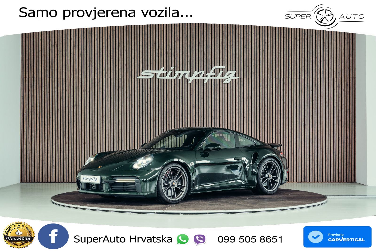 Porsche 911 Turbo S 3.8 (650 KS) PDK LED+GR SJED+ACC