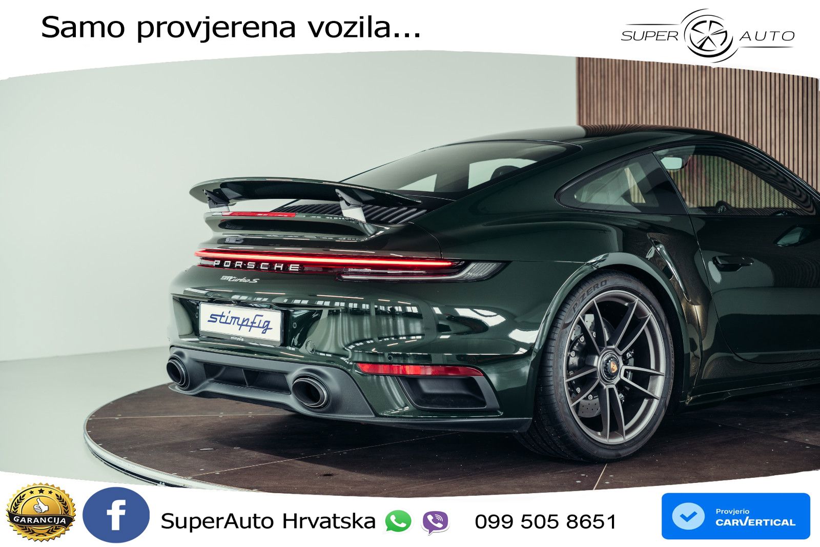 Porsche 911 Turbo S 3.8 (650 KS) PDK LED+GR SJED+ACC