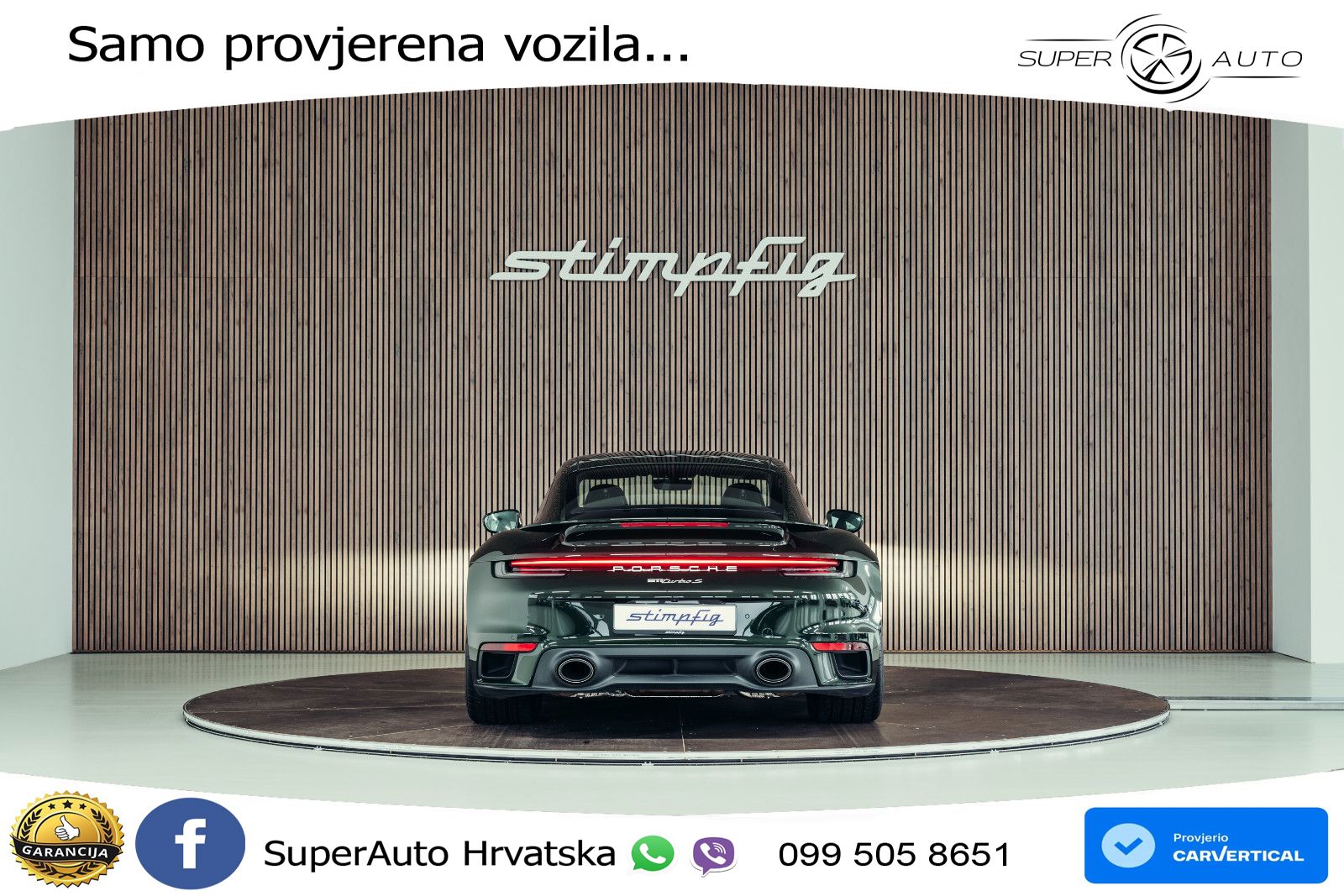 Porsche 911 Turbo S 3.8 (650 KS) PDK LED+GR SJED+ACC
