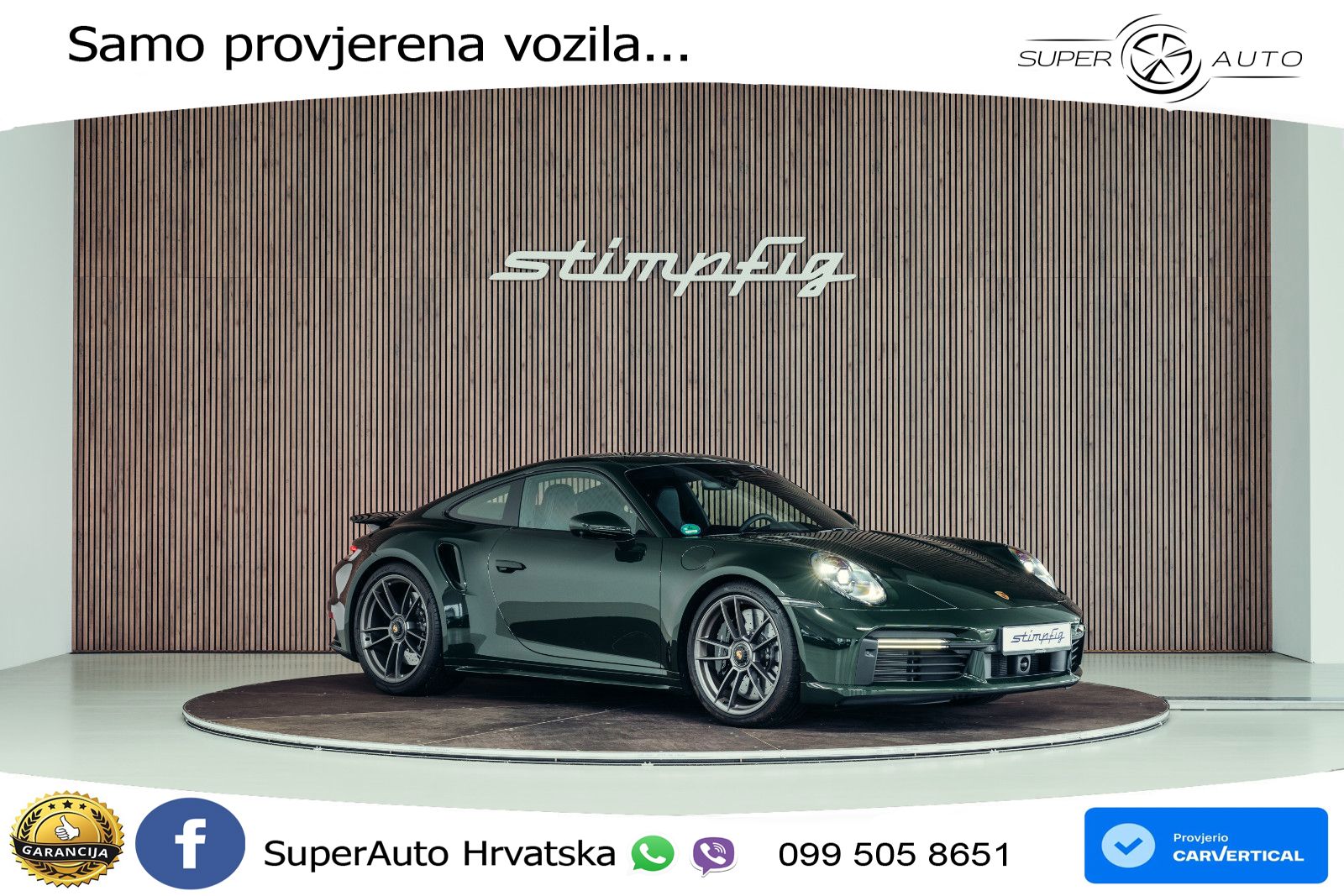 Porsche 911 Turbo S 3.8 (650 KS) PDK LED+GR SJED+ACC