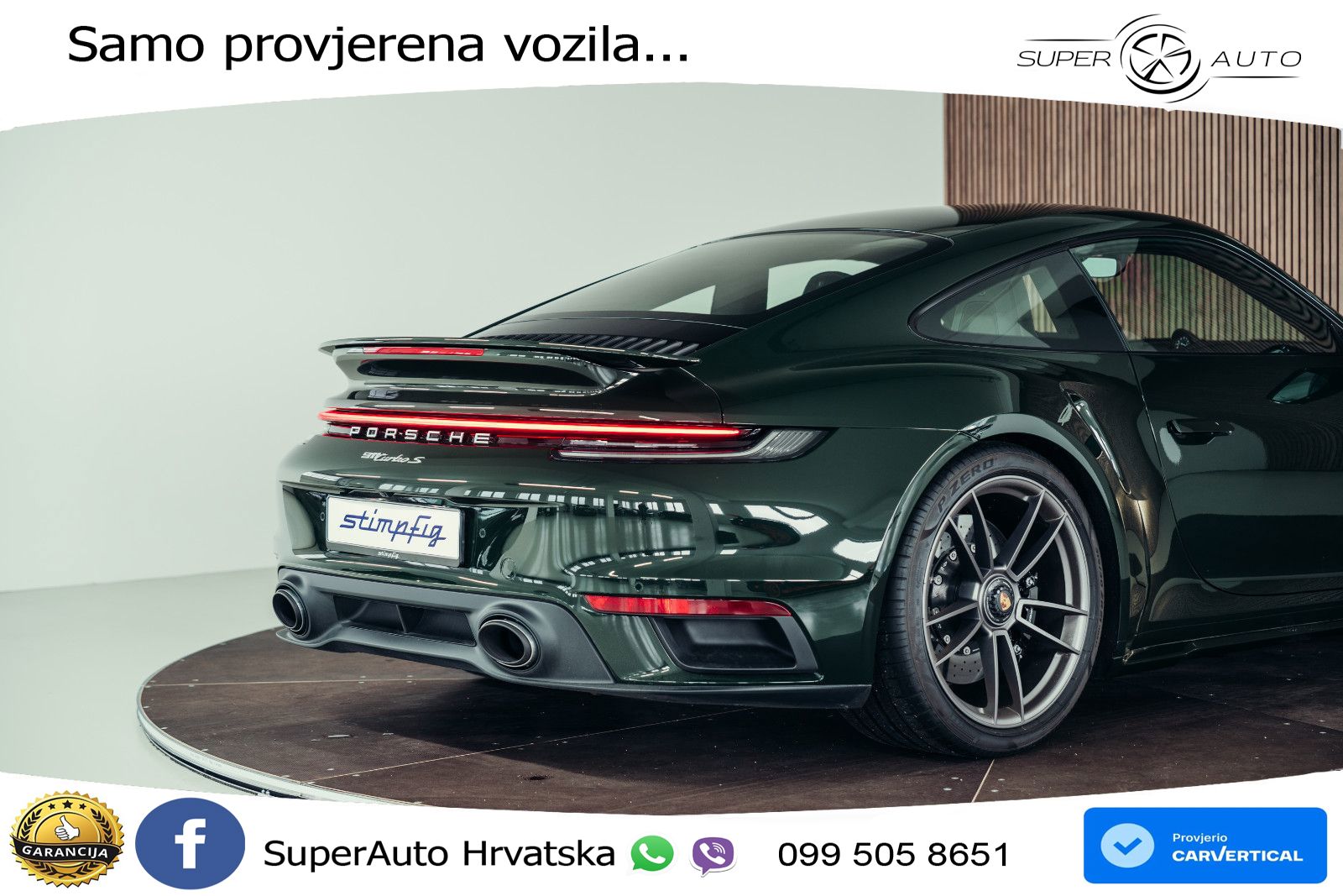 Porsche 911 Turbo S 3.8 (650 KS) PDK LED+GR SJED+ACC