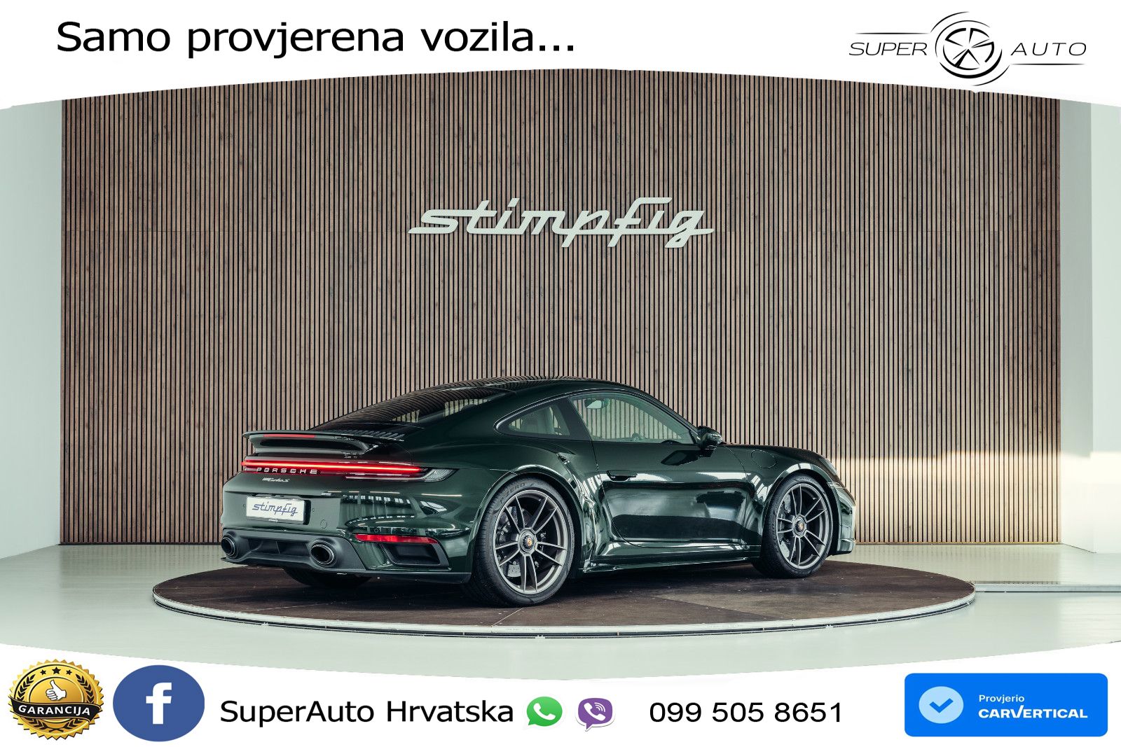 Porsche 911 Turbo S 3.8 (650 KS) PDK LED+GR SJED+ACC