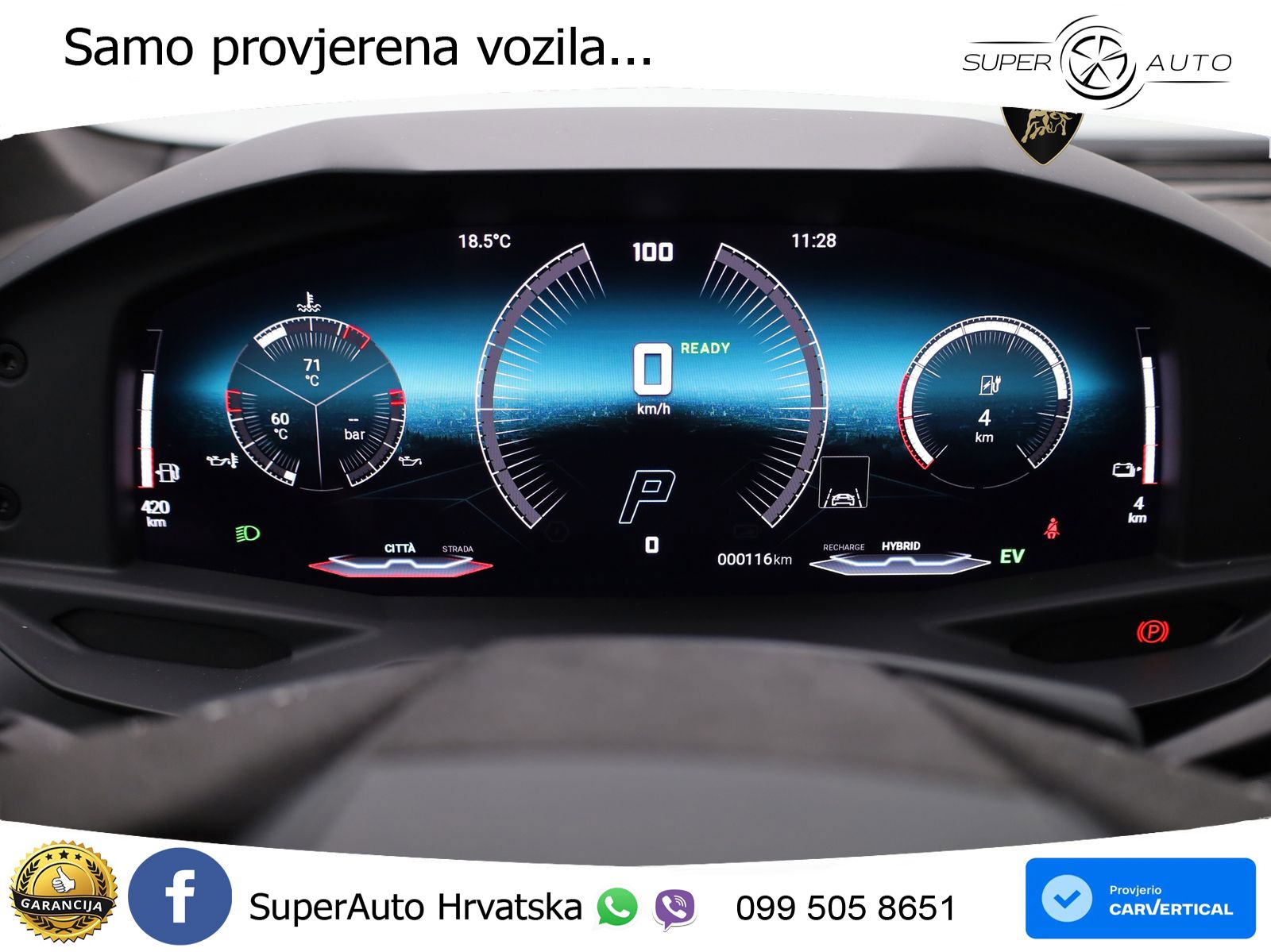 Lamborghini Temerario 4.0 V8 (920 KS) HPEV e-4WD DCT LED+GR SJED+ACC