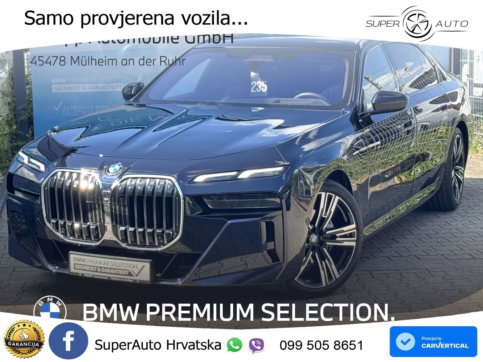 BMW 740d (299 KS) xDrive Steptronic M Sport ZRAČNI+ACC+GR SJED+KAM+PANO