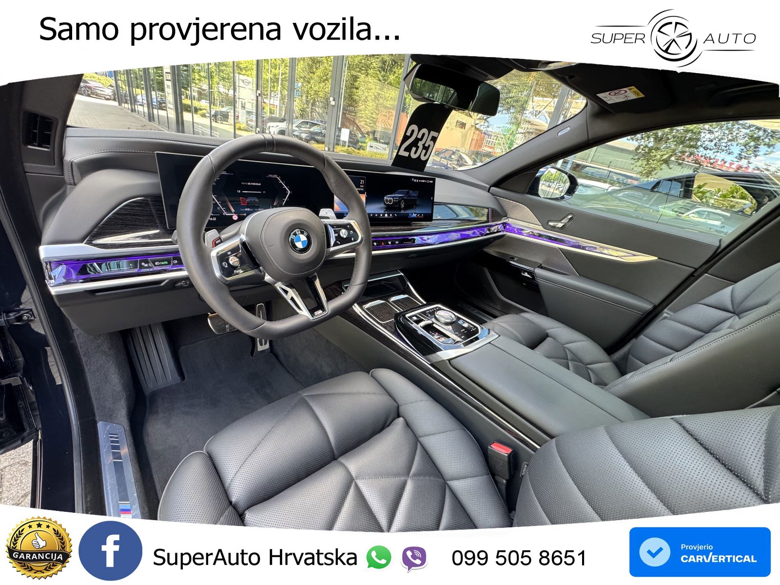 BMW 740d (299 KS) xDrive Steptronic M Sport ZRAČNI+ACC+GR SJED+KAM+PANO