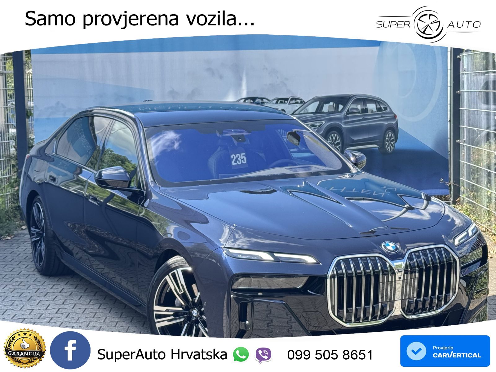 BMW 740d (299 KS) xDrive Steptronic M Sport ZRAČNI+ACC+GR SJED+KAM+PANO