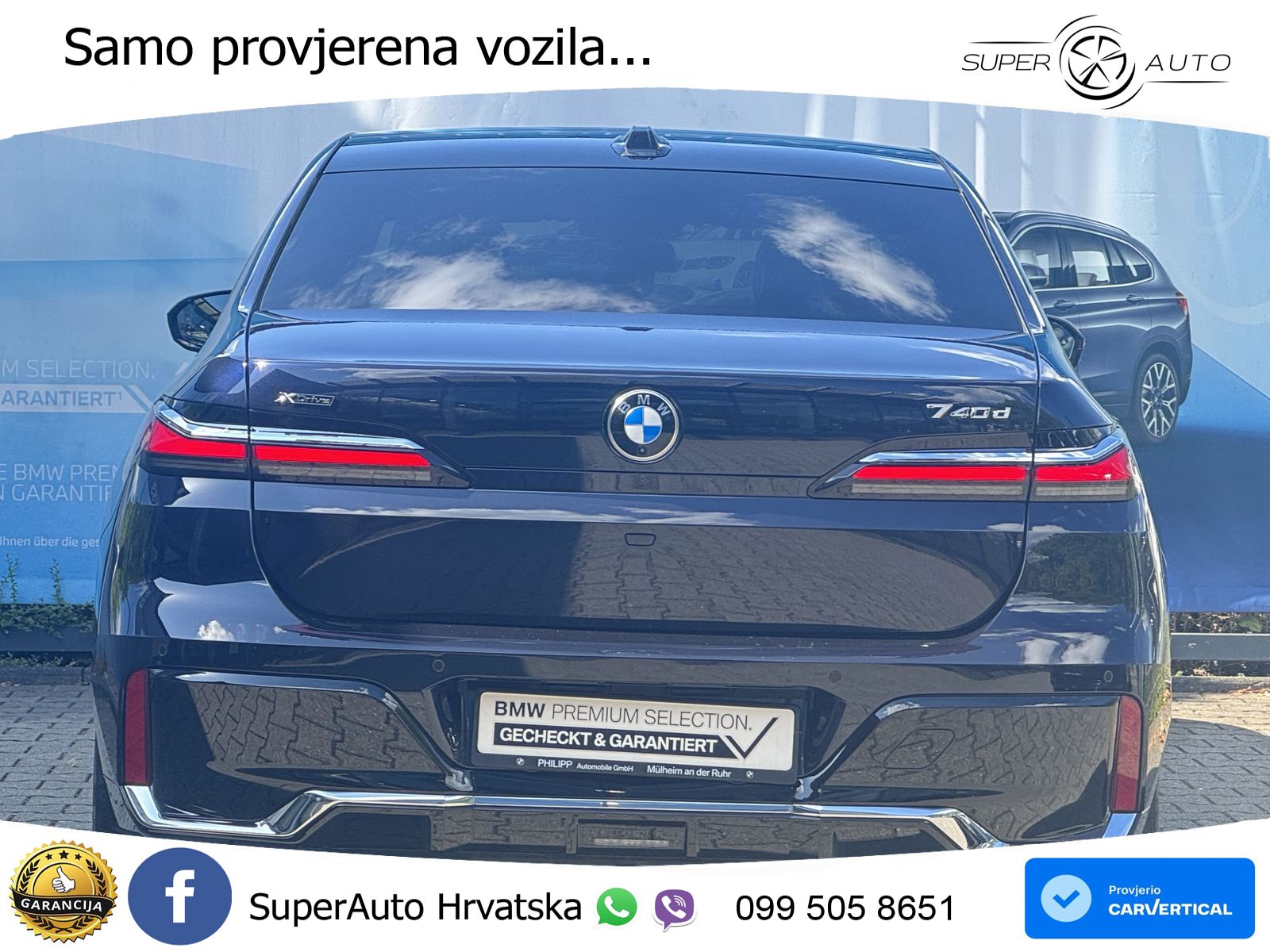 BMW 740d (299 KS) xDrive Steptronic M Sport ZRAČNI+ACC+GR SJED+KAM+PANO