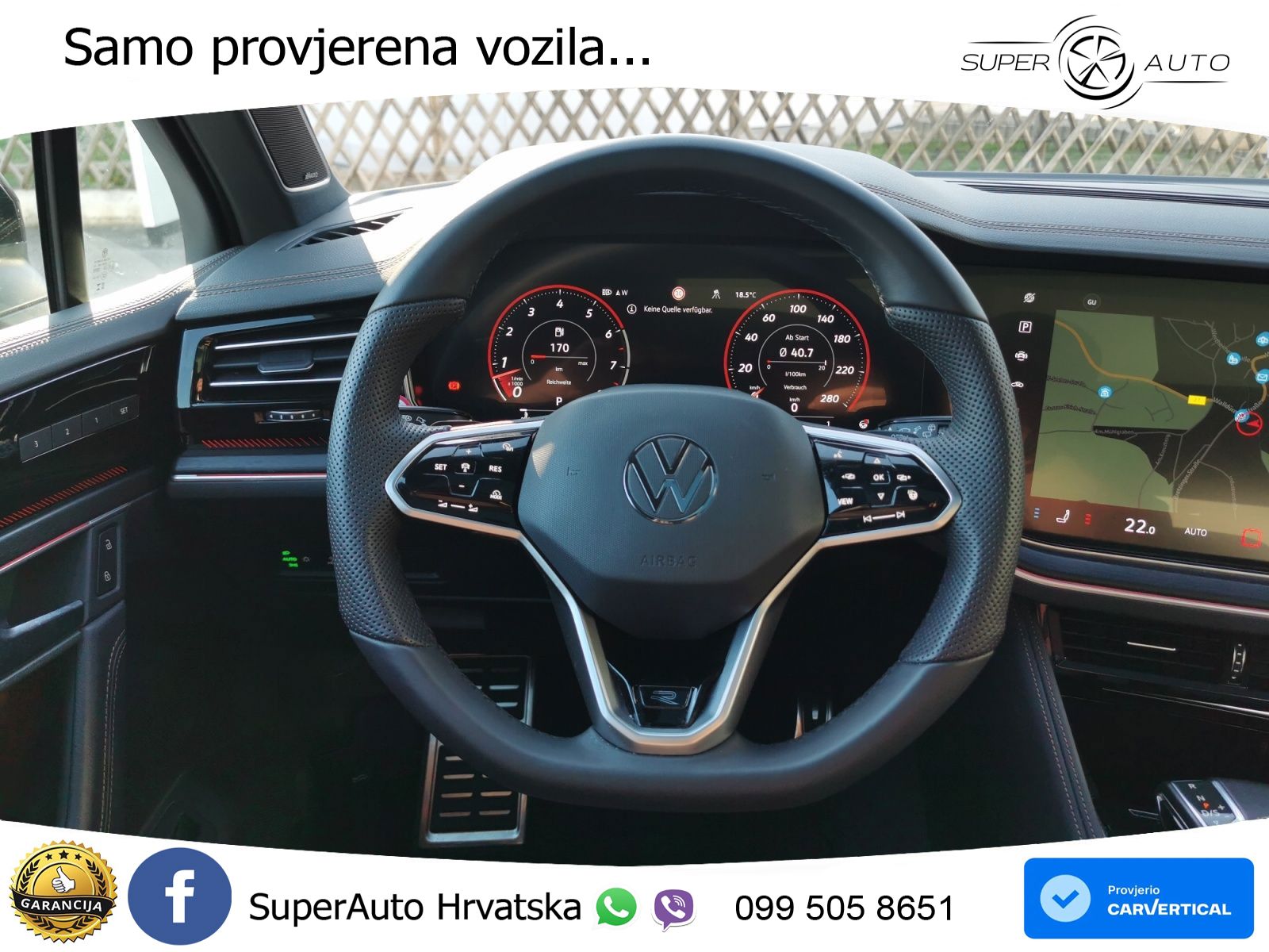 Volkswagen Touareg 3.0 V6 TSI (340 KS) 4MOTION Tiptronic ZRAČNI+ACC+GR SJED+KAM+PANO