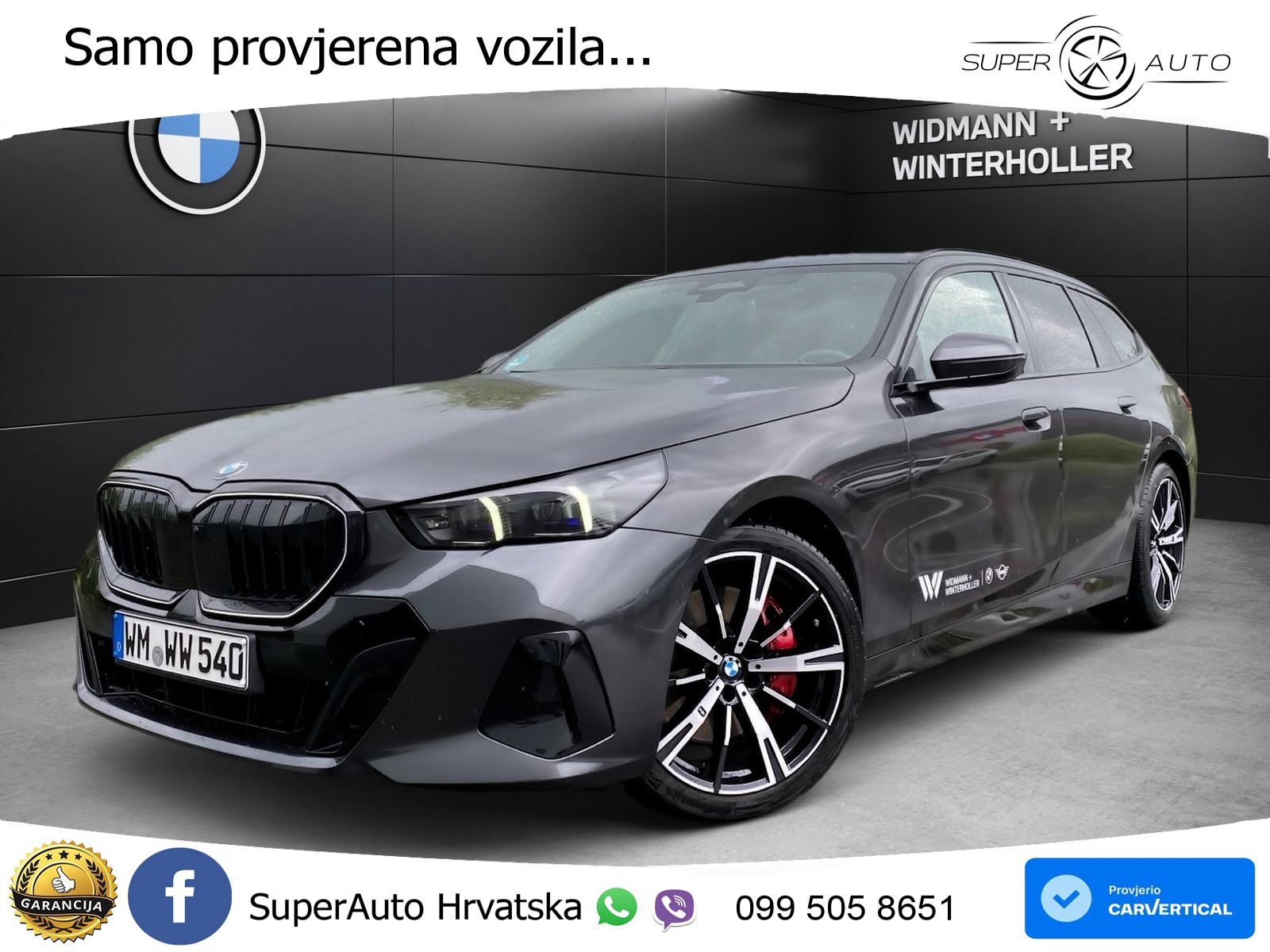 BMW 540d Touring (303 KS) xDrive Steptronic ZRAČNI+ACC+GR SJED+KAM+PANO