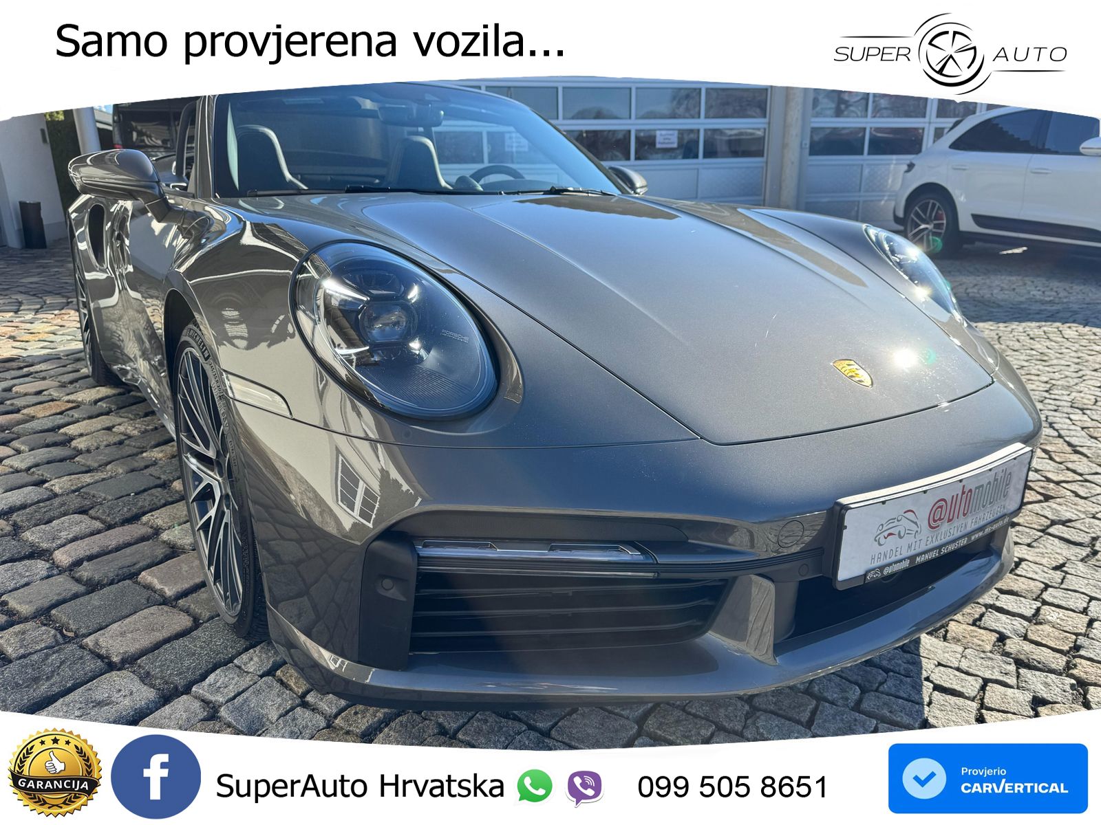 Porsche 911 Turbo Cabriolet 3.8 (580 KS) PDK LED+GR SJED+ACC