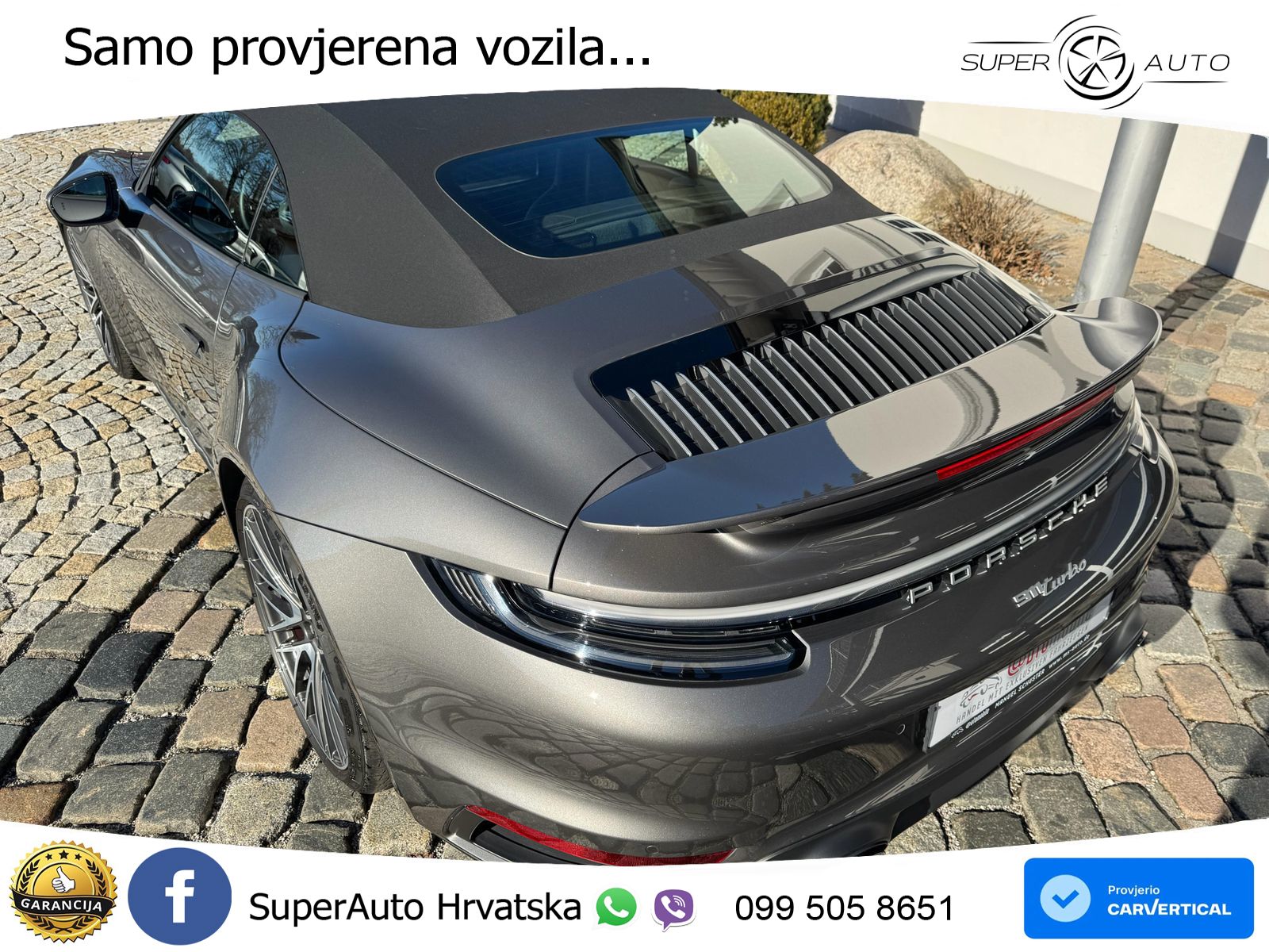 Porsche 911 Turbo Cabriolet 3.8 (580 KS) PDK LED+GR SJED+ACC