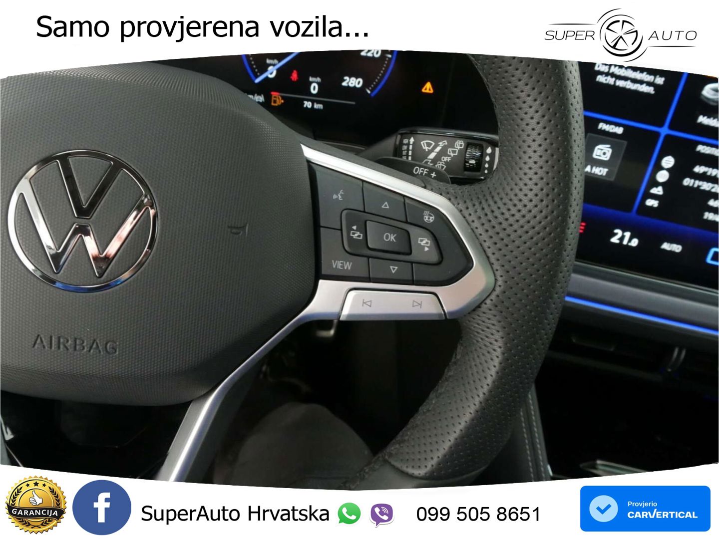 Volkswagen Touareg 3.0 V6 TDI (286 KS) 4MOTION Tiptronic R-Line ZRAČNI+ACC+GR SJED+KAM+PANO