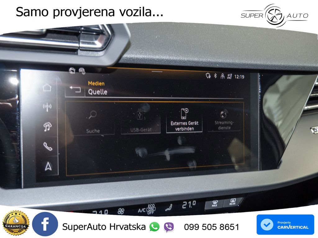 Audi A3 Limuzina 35 TFSI (150 KS) S tronic S line LED+GR SJED+ACC