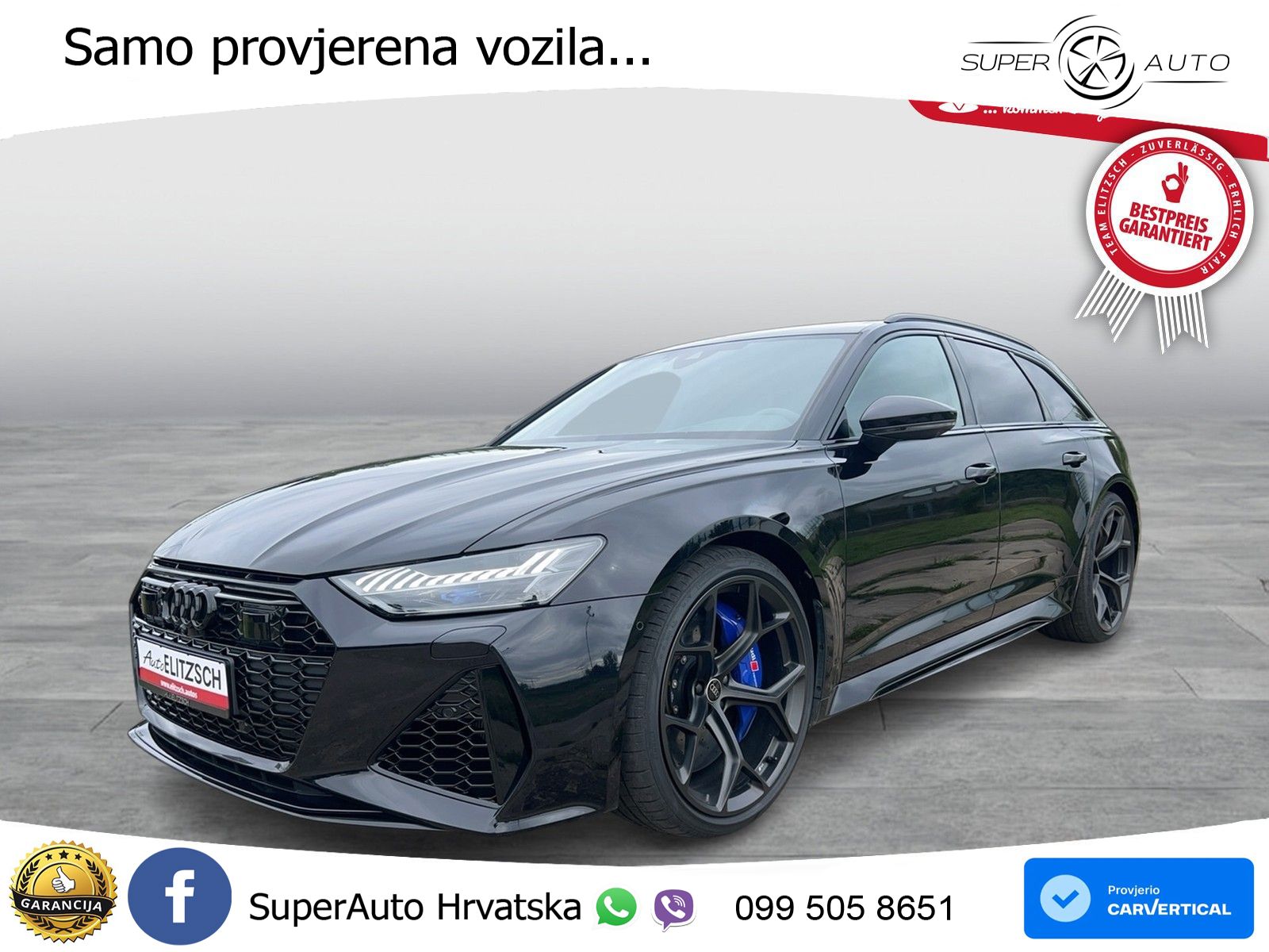 Audi RS6 Avant 4.0 TFSI V8 performance (630 KS)  quattro tiptronic