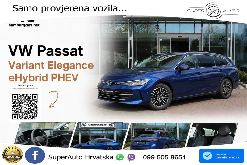 Volkswagen Passat Variant 1.5 TSI (272 KS) eHybrid DSG Elegance LED+GR SJED+ACC