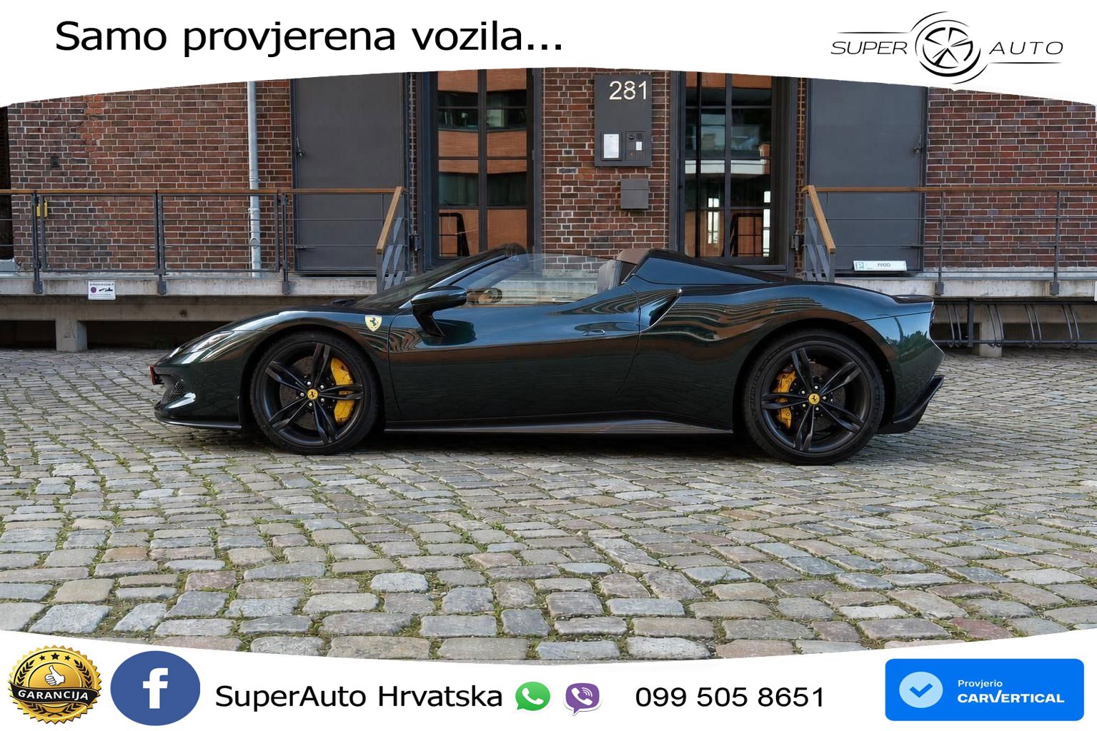 Ferrari 296 GTS 3.0 V6 (830 KS) F1 DCT LED+ACC