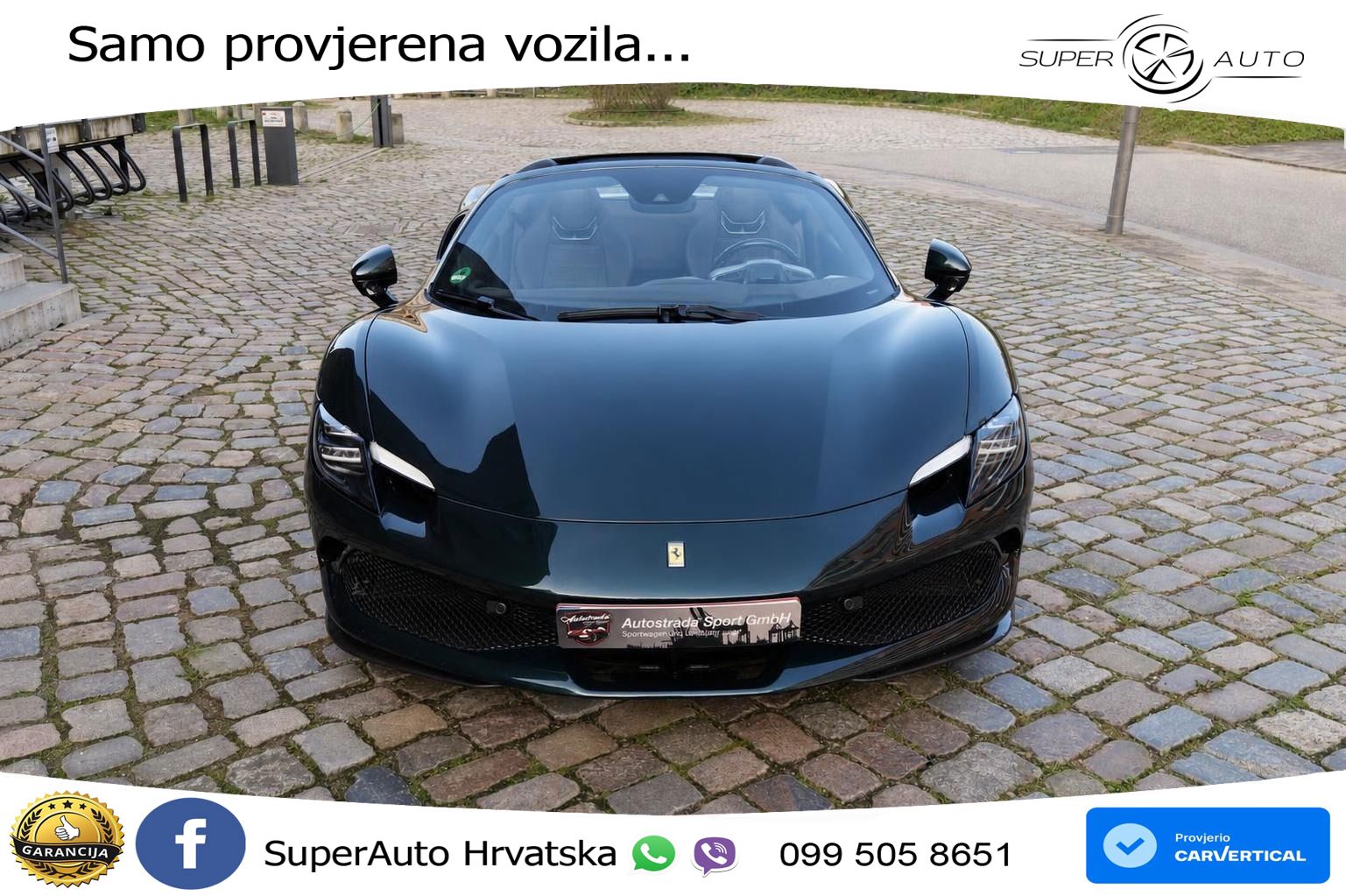 Ferrari 296 GTS 3.0 V6 (830 KS) F1 DCT LED+ACC