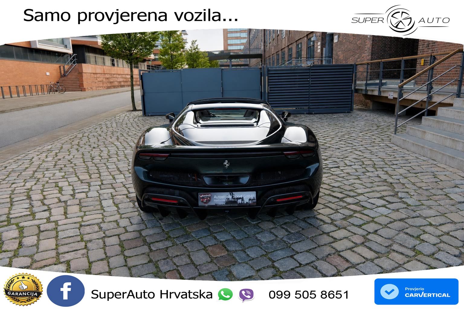 Ferrari 296 GTS 3.0 V6 (830 KS) F1 DCT LED+ACC