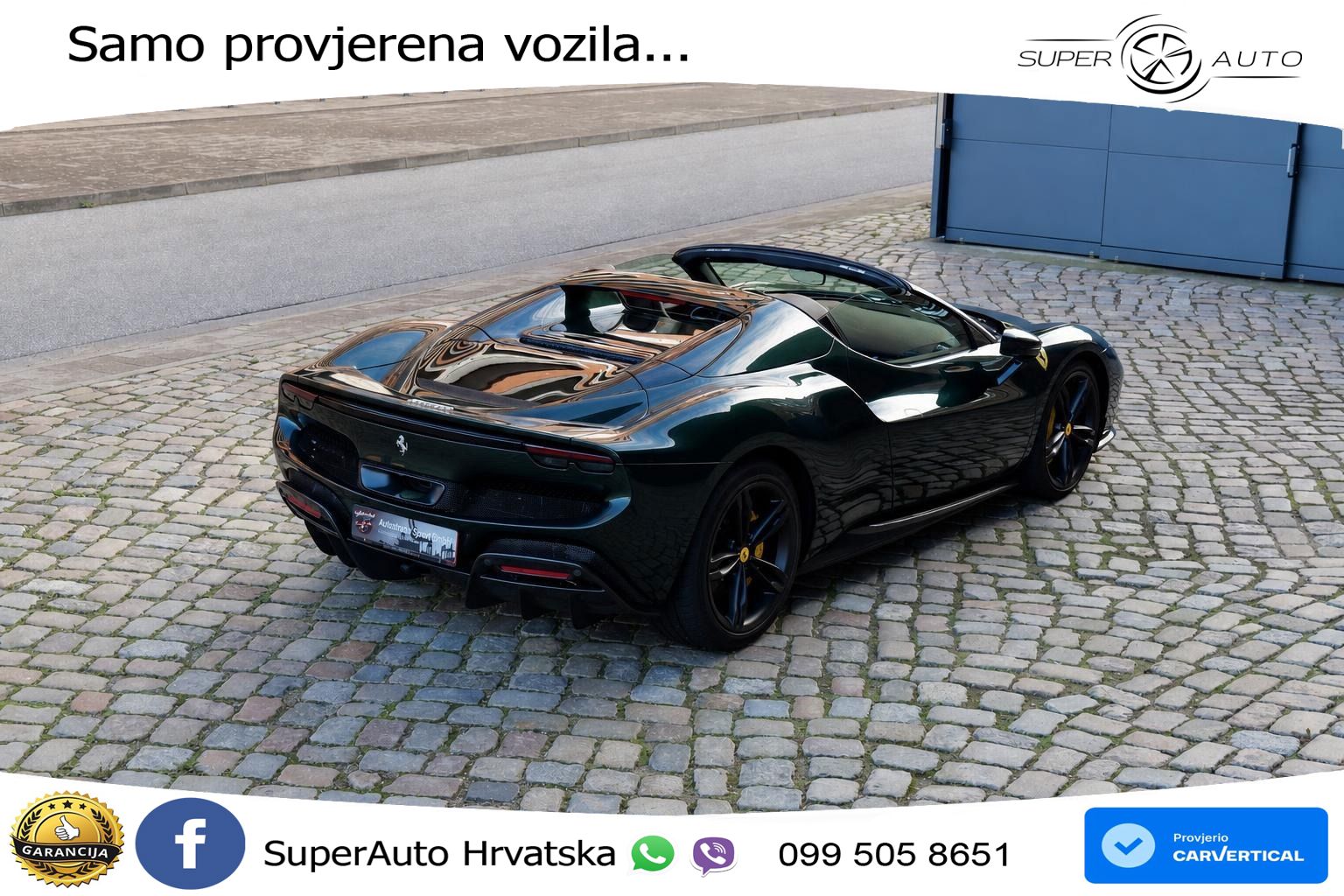 Ferrari 296 GTS 3.0 V6 (830 KS) F1 DCT LED+ACC