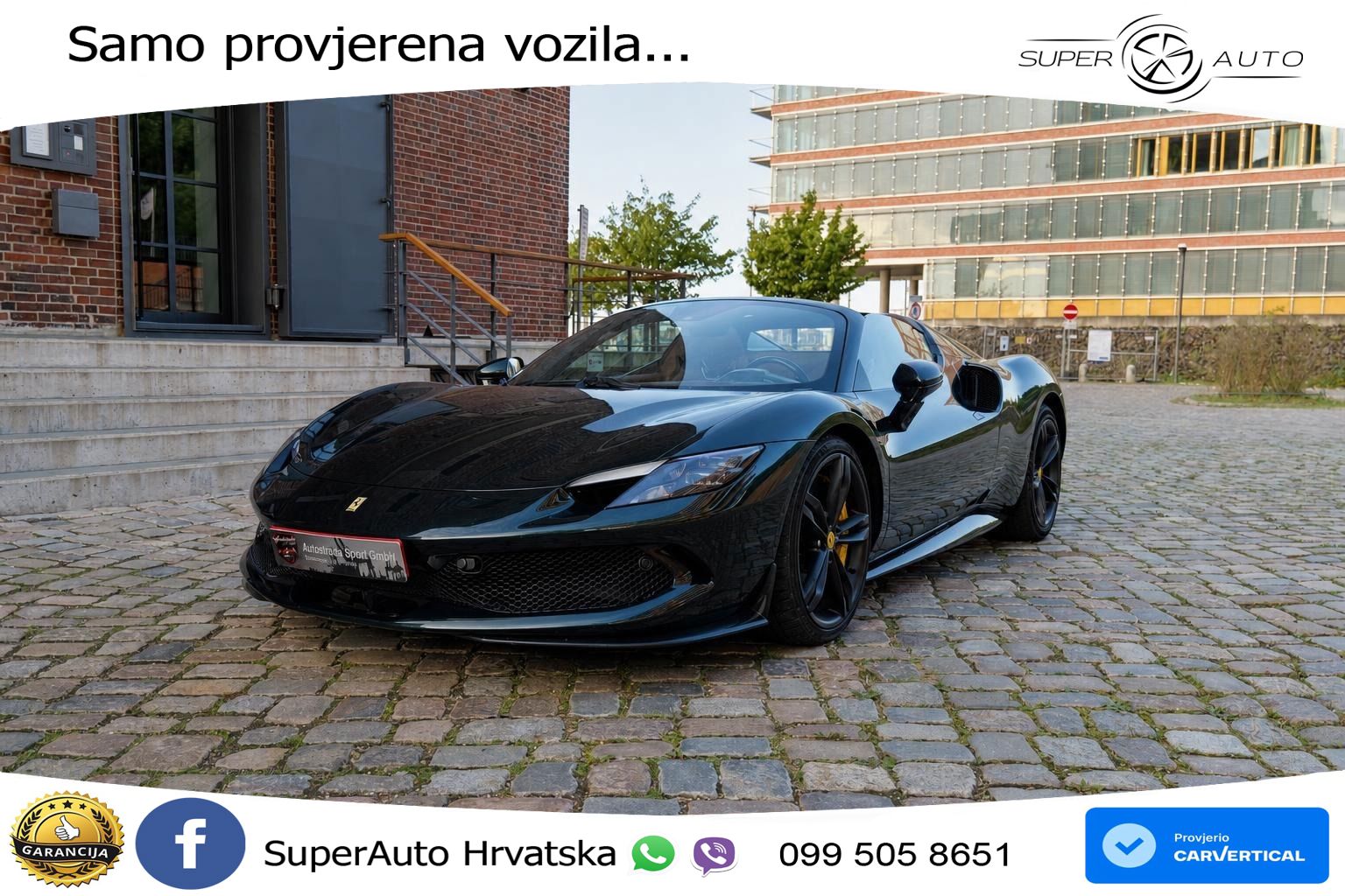 Ferrari 296 GTS 3.0 V6 (830 KS) F1 DCT LED+ACC