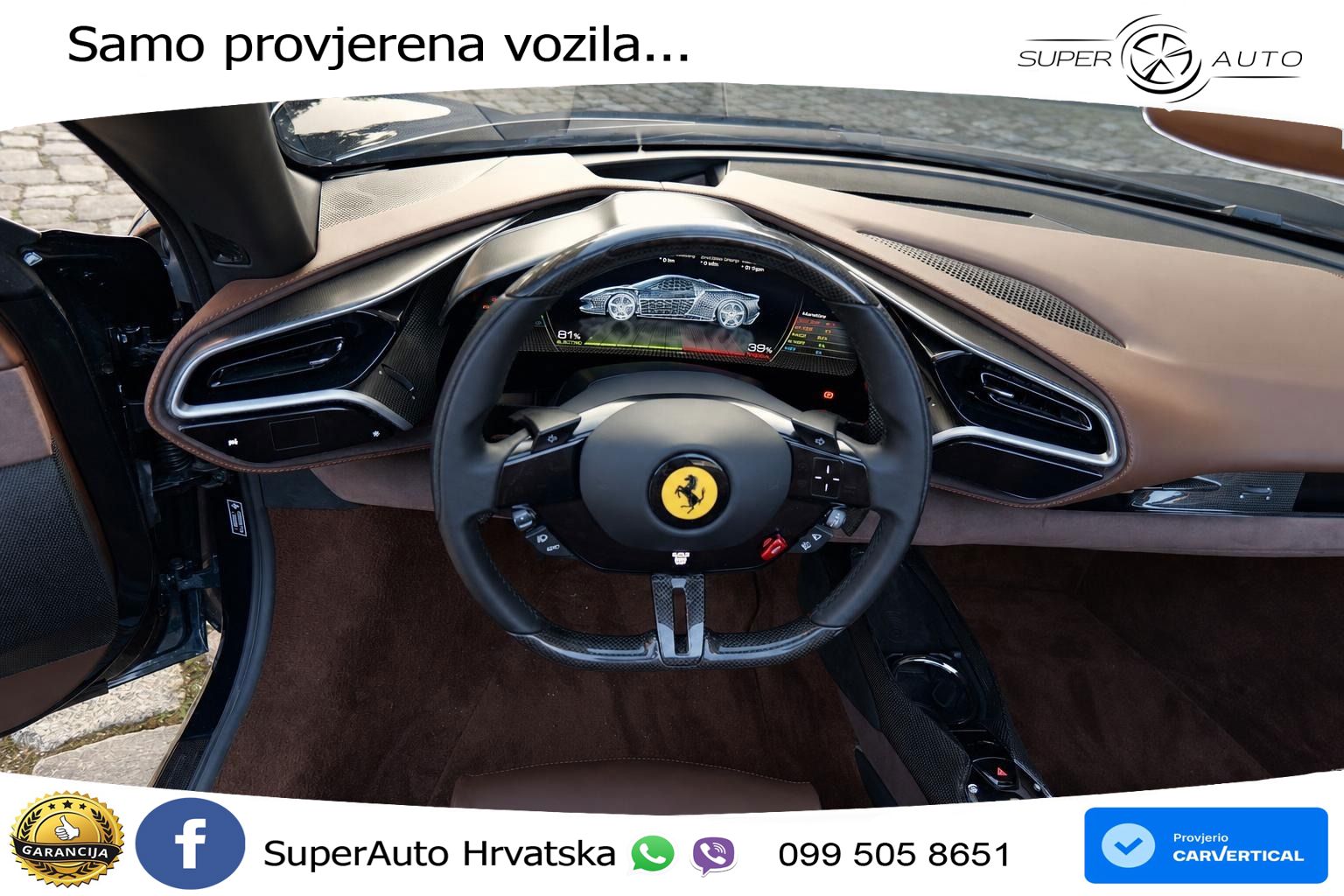 Ferrari 296 GTS 3.0 V6 (830 KS) F1 DCT LED+ACC