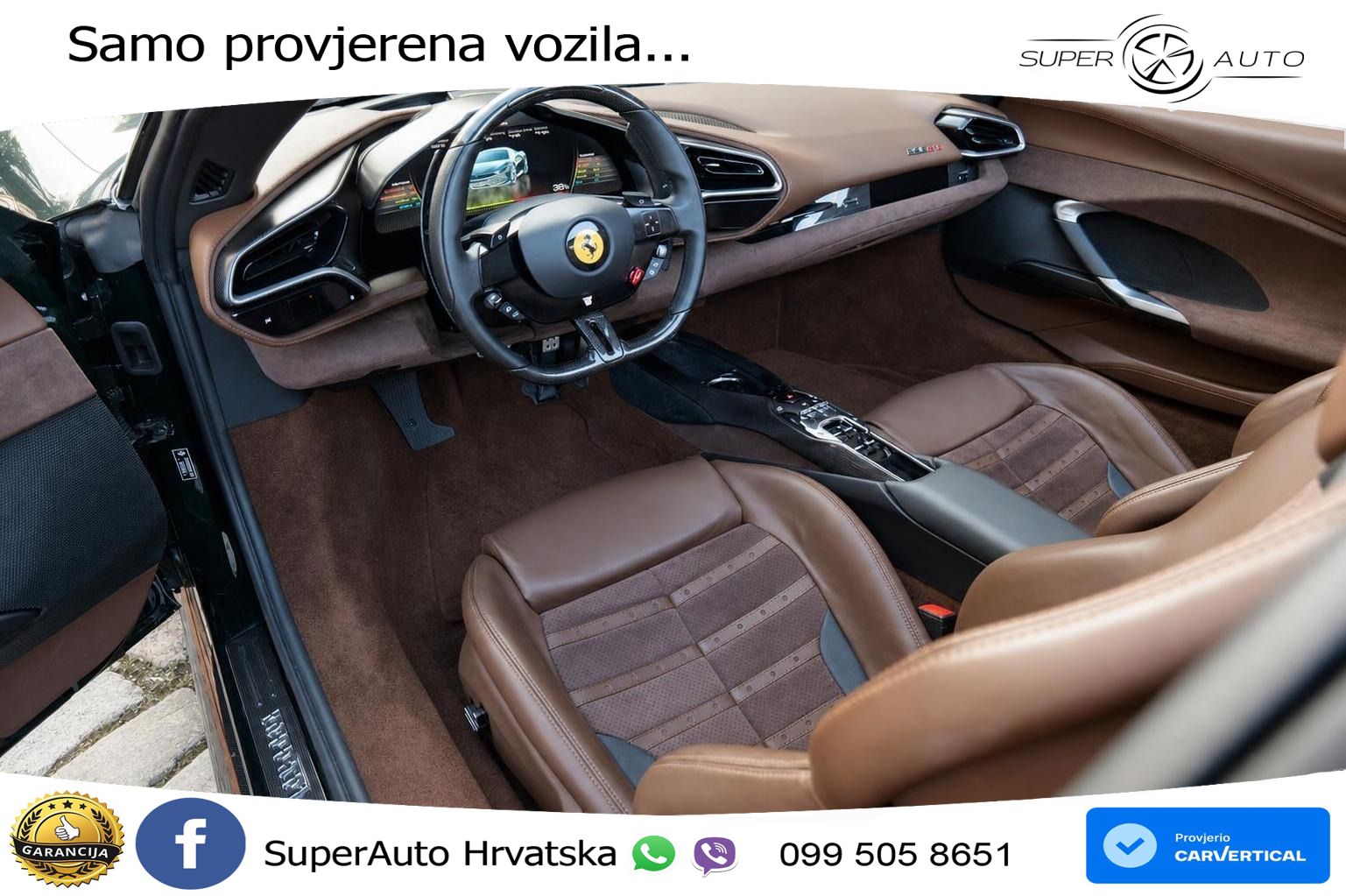 Ferrari 296 GTS 3.0 V6 (830 KS) F1 DCT LED+ACC