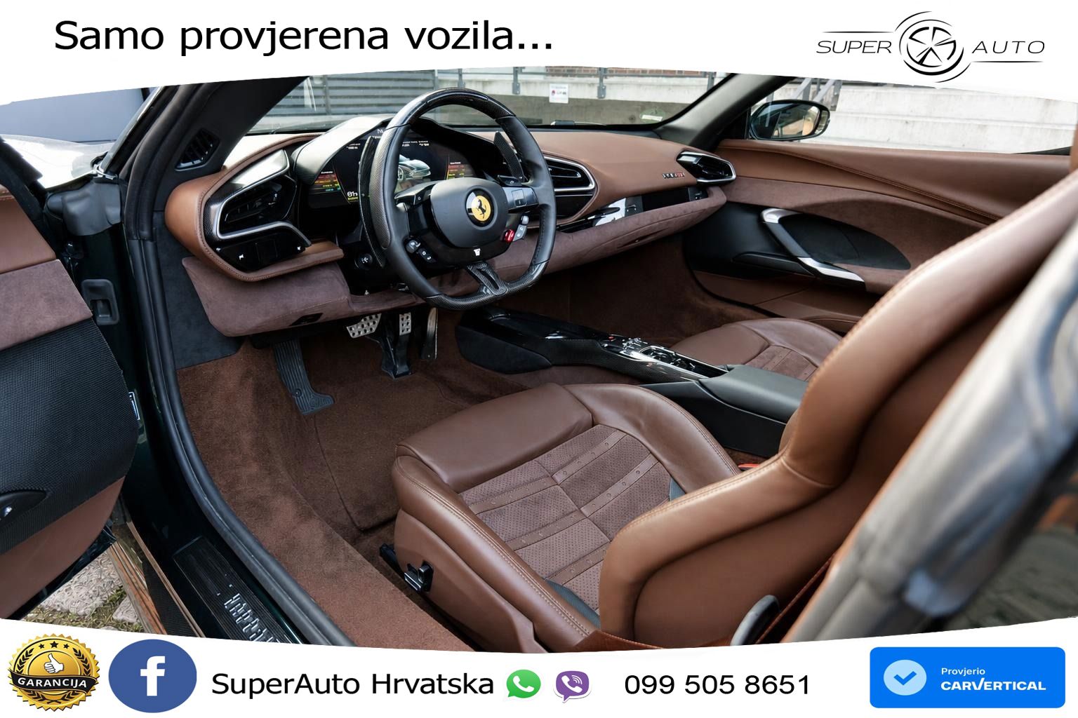Ferrari 296 GTS 3.0 V6 (830 KS) F1 DCT LED+ACC