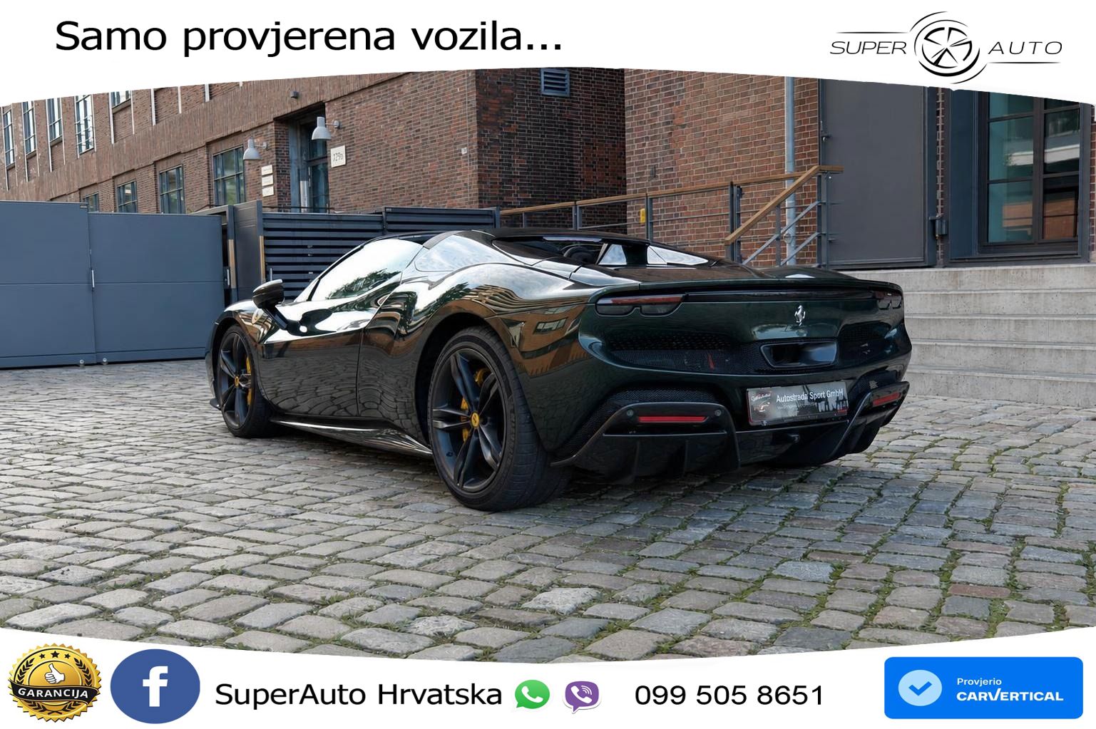 Ferrari 296 GTS 3.0 V6 (830 KS) F1 DCT LED+ACC