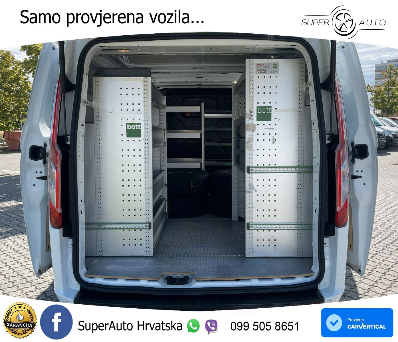 Ford Transit Custom 300 L1 BOTT Regale Klima Navi PDC 131 KS