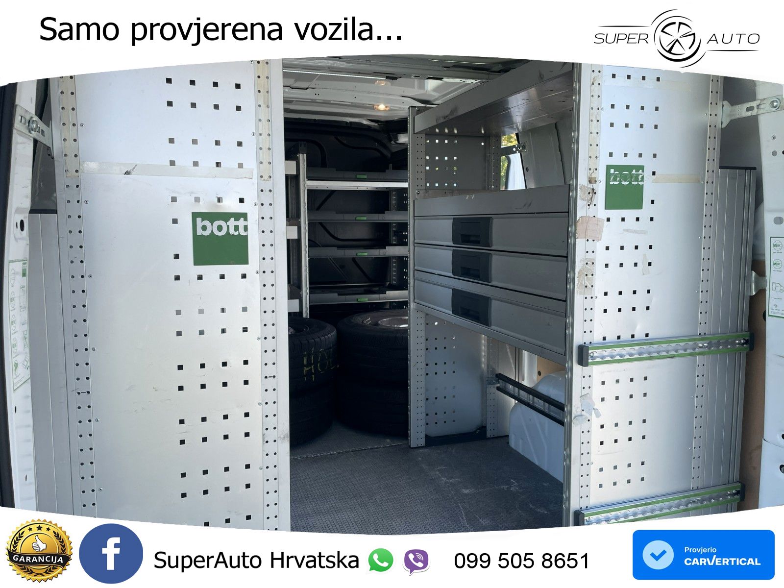 Ford Transit Custom 300 L1 BOTT Regale Klima Navi PDC 131 KS