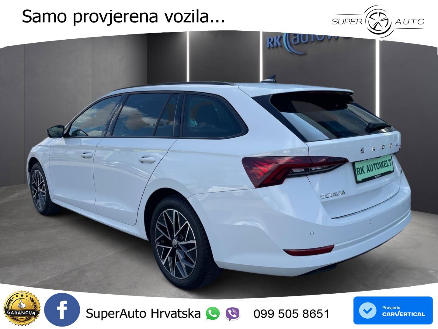 Škoda Octavia Combi 1.5 TSI (150 KS) DSG LED+GR SJED+ACC