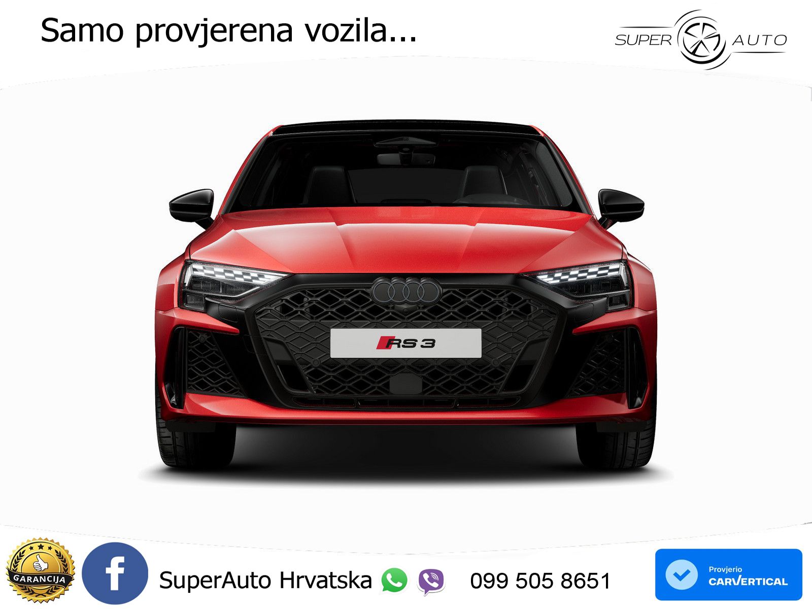 Audi RS3 Sedan 2.5 TFSI (400 KS) quattro S tronic LED+GR SJED+ACC