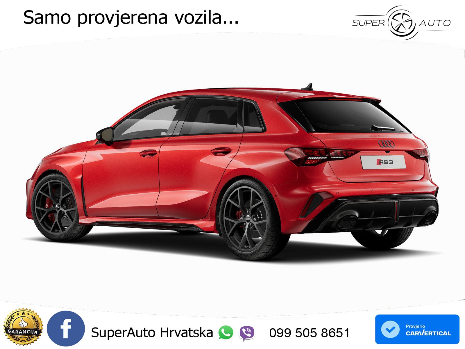 Audi RS3 Sedan 2.5 TFSI (400 KS) quattro S tronic LED+GR SJED+ACC