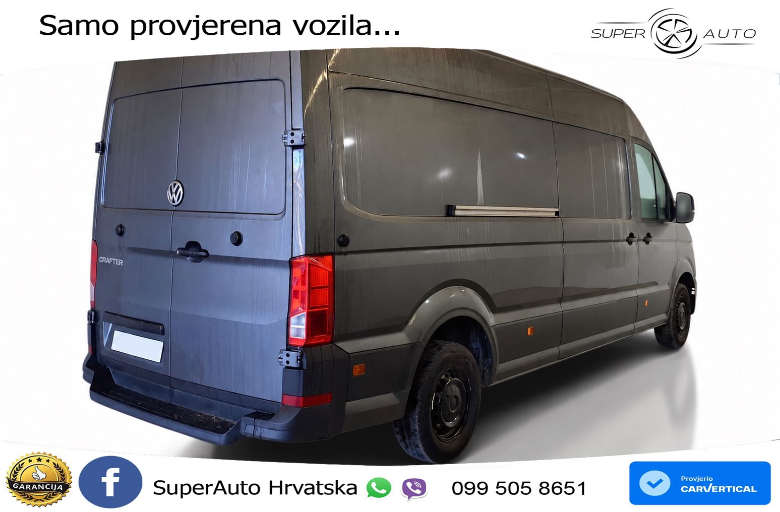 Volkswagen Crafter 35 LANG MAXI KLIMA LED TEMPOMAT KAMERA 140 KS