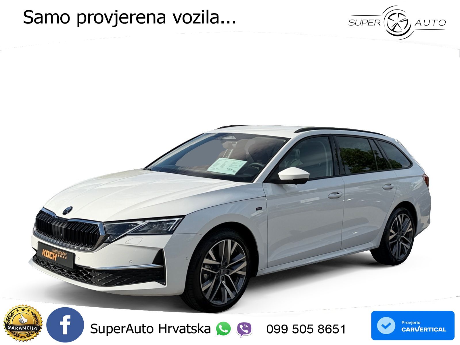 Škoda Octavia Combi 2.0 TDI (150 KS) DSG LED+GR SJED+ACC