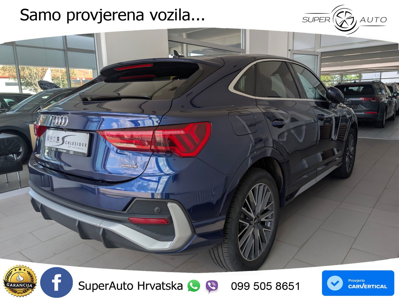 Audi Q3 Sportback 40 TDI (200 KS) quattro S tronic LED+GR SJED+ACC