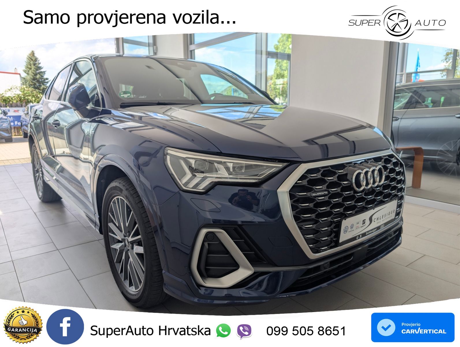Audi Q3 Sportback 40 TDI (200 KS) quattro S tronic LED+GR SJED+ACC