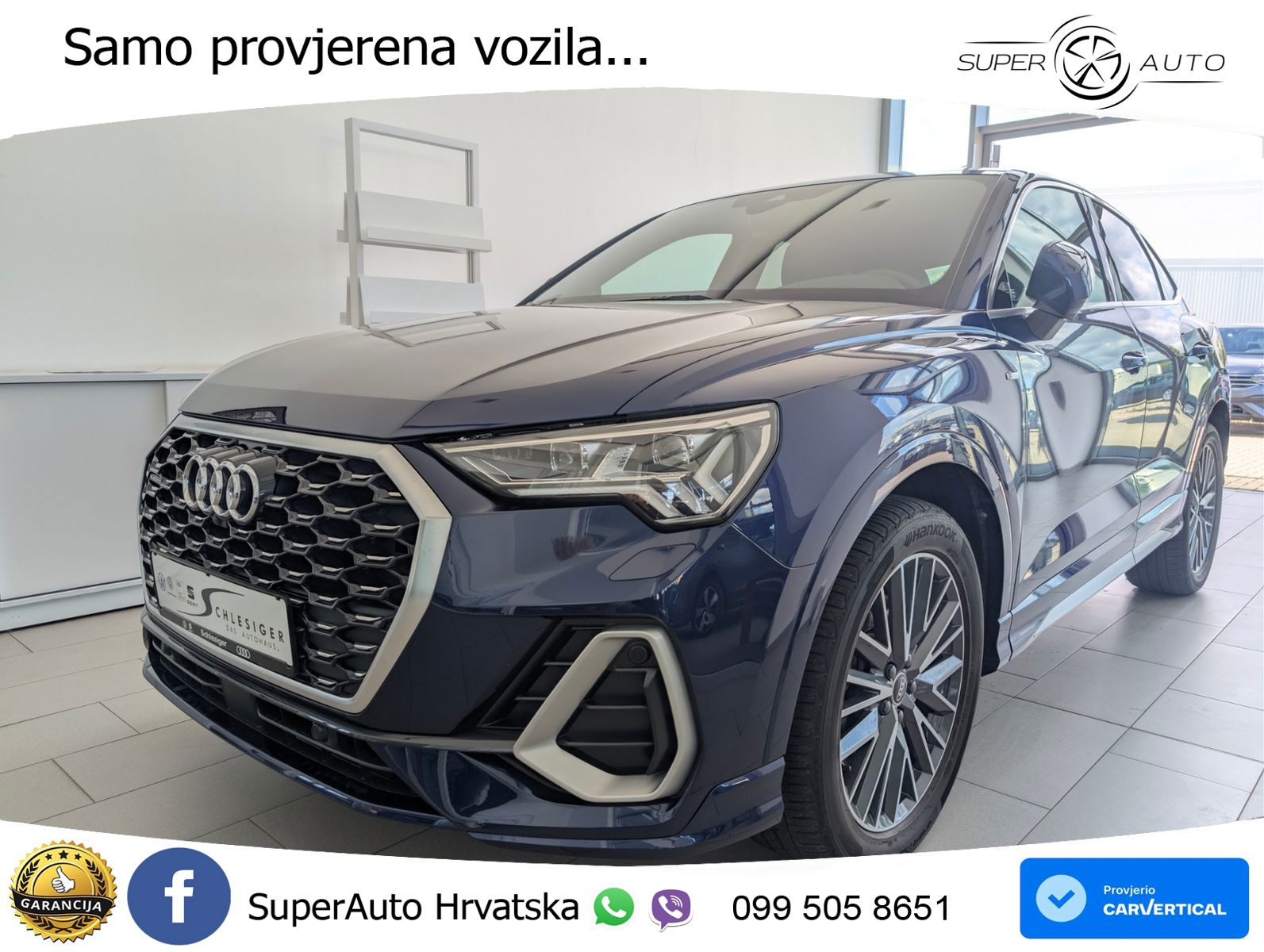 Audi Q3 Sportback 40 TDI (200 KS) quattro S tronic LED+GR SJED+ACC
