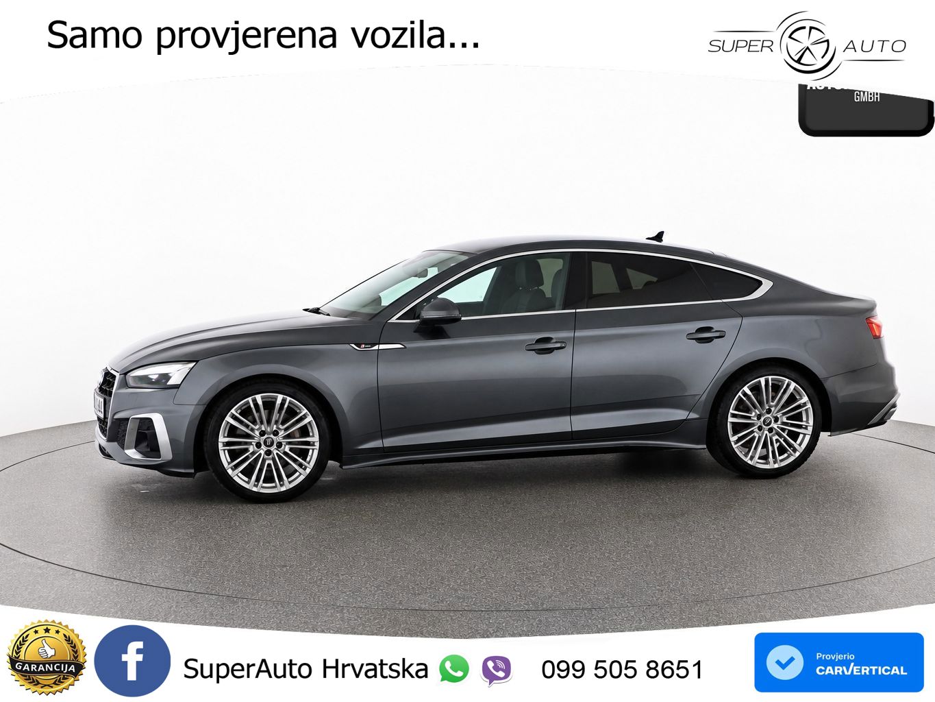 Audi A5 Sportback 40 TDI (204 KS) S tronic S line MATRIX+GR SJED+KAM
