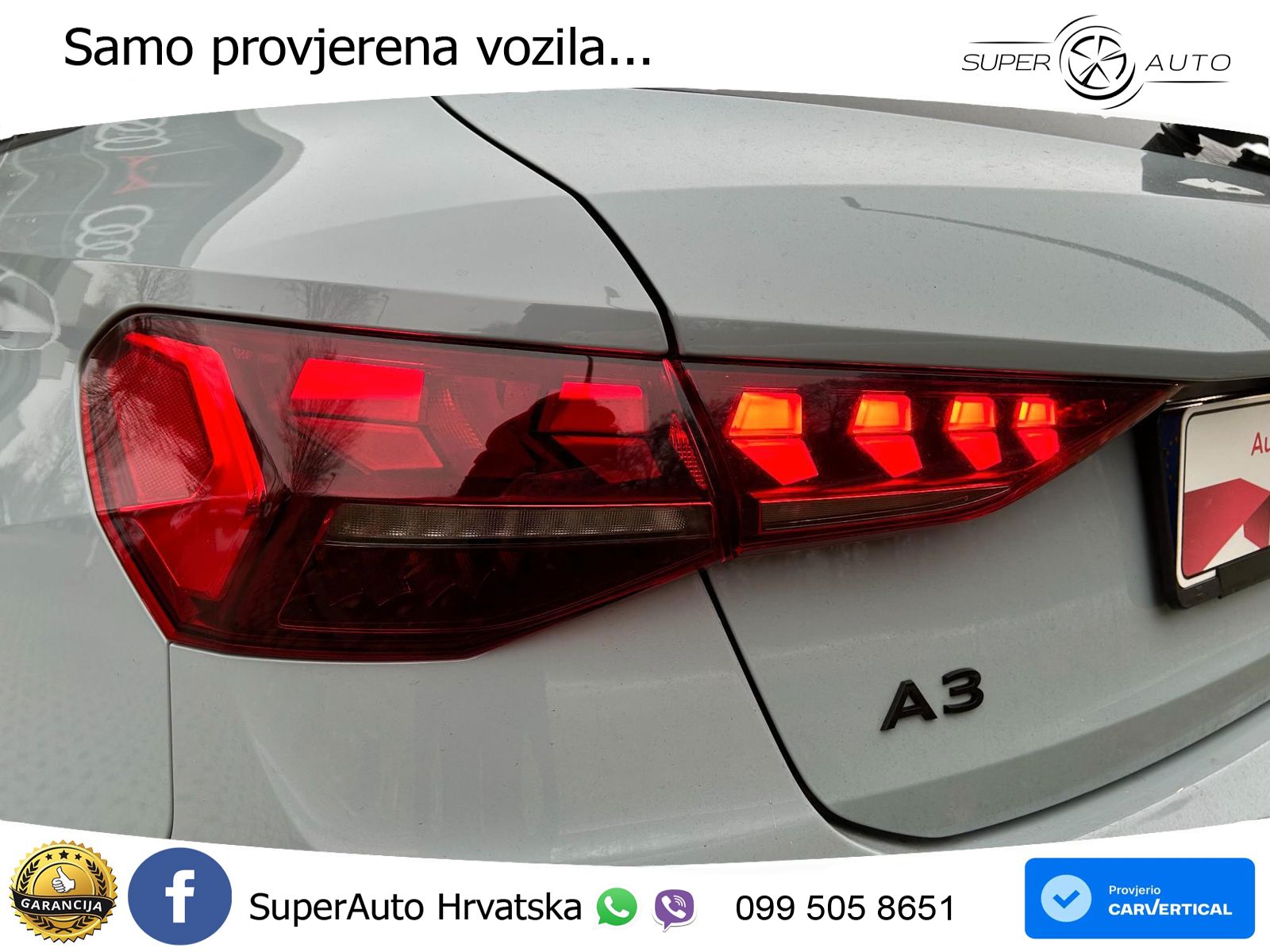 Audi A3 Sportback 40 TFSI (204 KS) quattro S tronic LED+GR SJED+ACC