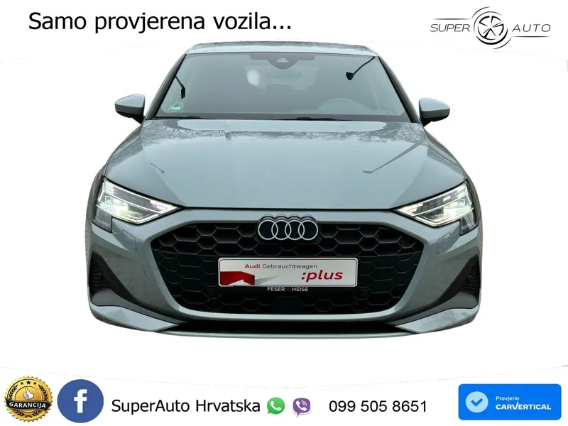 Audi A3 Sportback 40 TFSI (204 KS) quattro S tronic LED+GR SJED+ACC