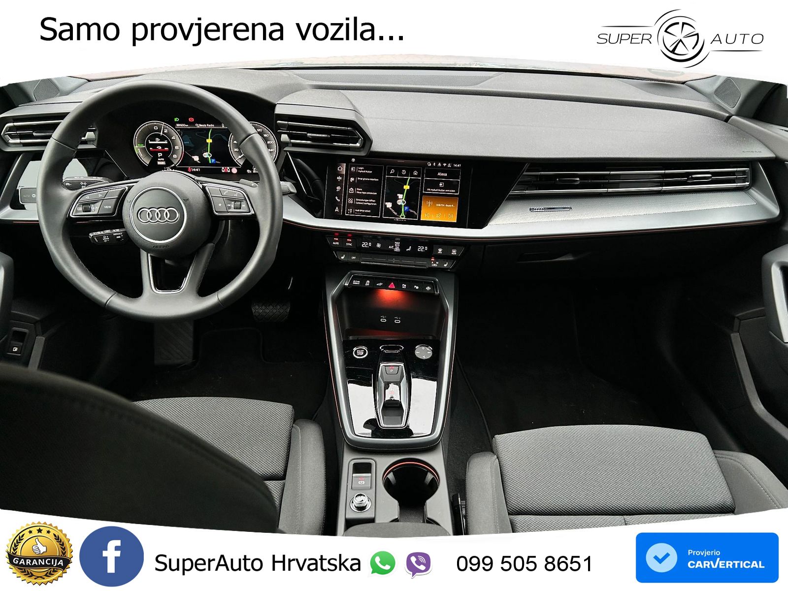 Audi A3 Sportback 40 TFSI (204 KS) quattro S tronic LED+GR SJED+ACC