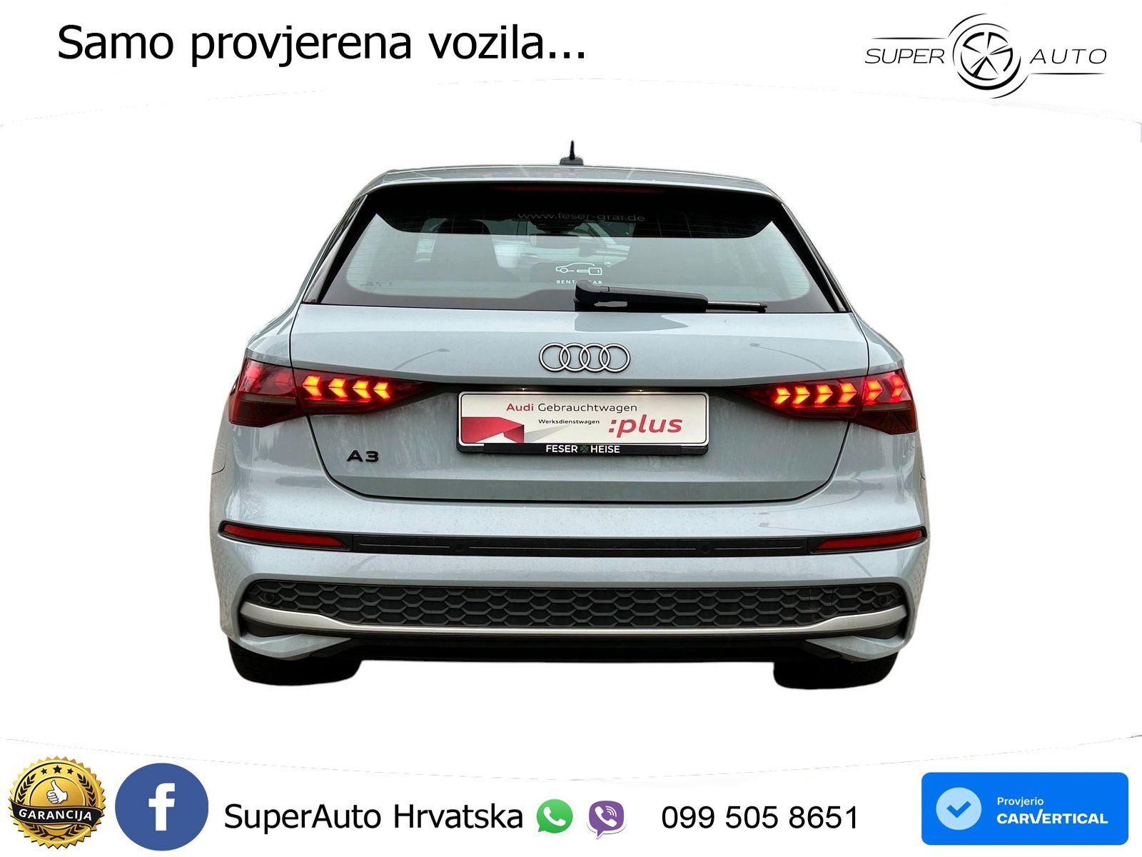 Audi A3 Sportback 40 TFSI (204 KS) quattro S tronic LED+GR SJED+ACC