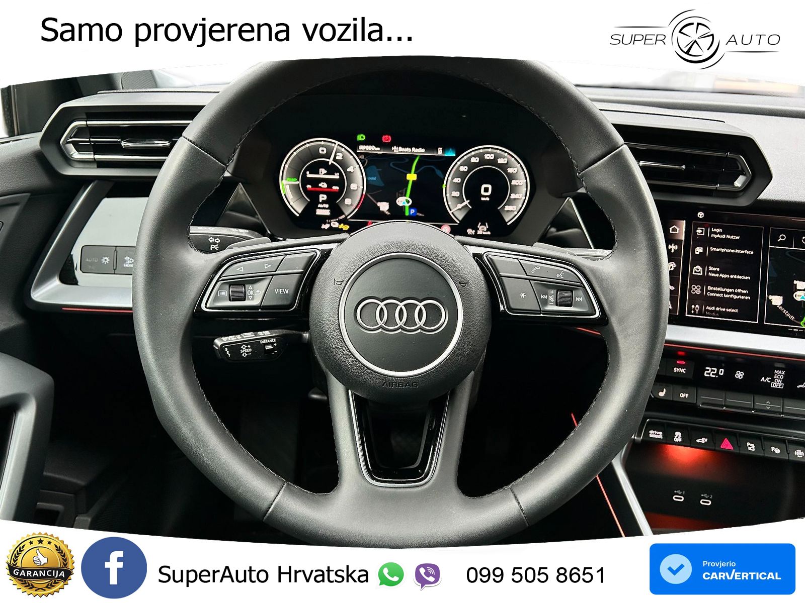 Audi A3 Sportback 40 TFSI (204 KS) quattro S tronic LED+GR SJED+ACC